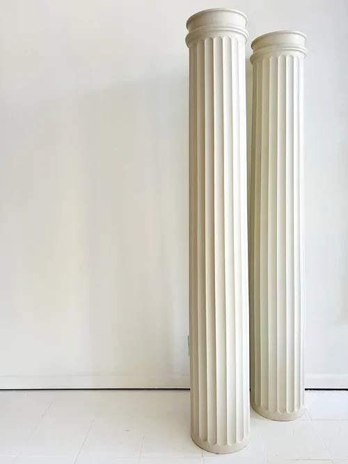 VINTAGE PAINTED FRENCH COLUMNS