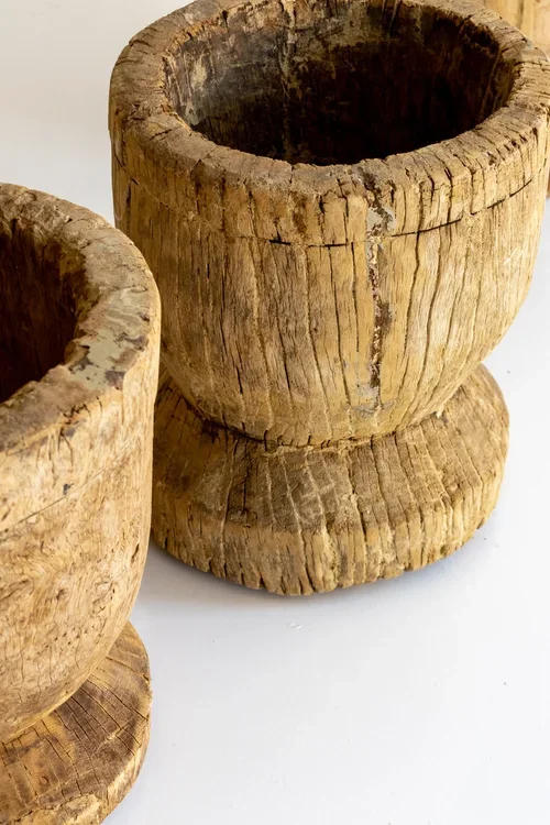 VINTAGE WOODEN SPICE GRINDERS