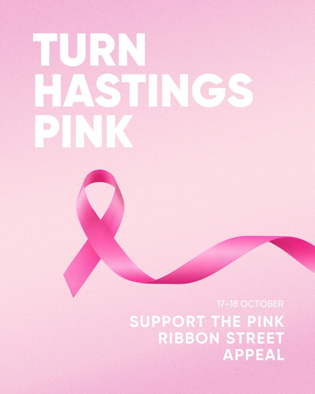 The @pinkribbonnz Appeal is back on Friday 17 &amp; Saturday 18 October! 🎀 

Keep an eye out for the friendly faces in pink collecting around Hastings and help raise funds for the Breast Cancer Foundation NZ. 💗 

Your support helps fund vital resea