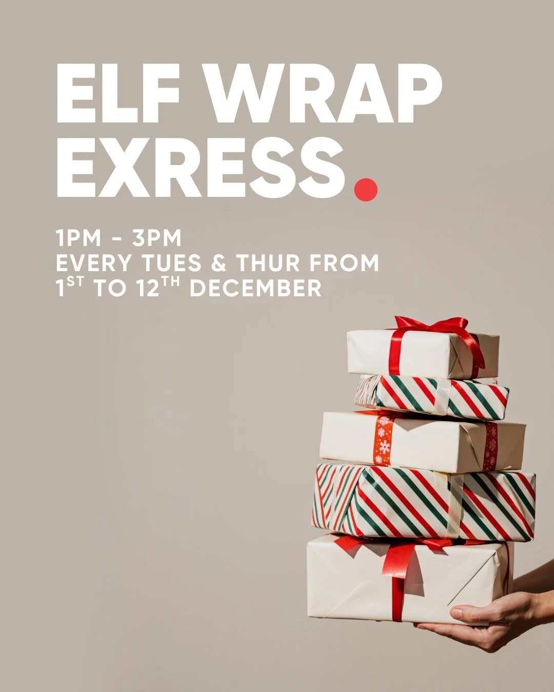 ELF WRAP EXPRESS 🎁

Christmas is getting a whole lot easier in Hastings CBD. The More FM street team is suiting up as elves and running a free gift-wrapping station twice a week.

They&rsquo;ll be in town every Tuesday and Thursday, 1&ndash;3pm, fro