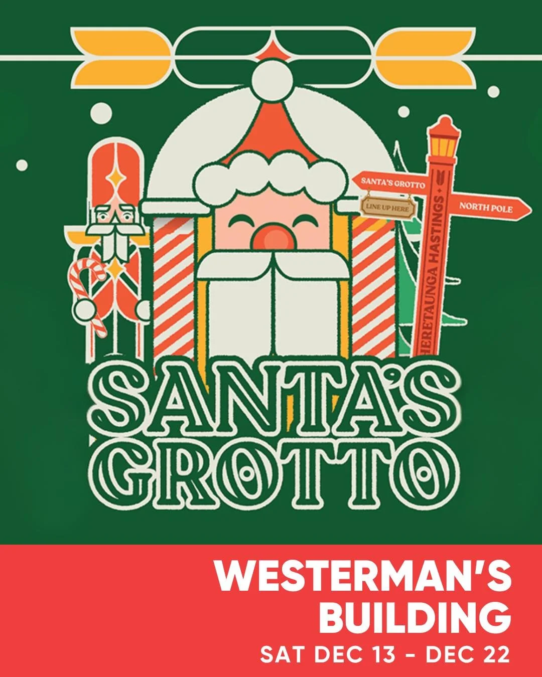 Ho-ho-hooray&hellip; Santa is on his way to Hastings! 🎅

Come meet Santa, post your letters and snap a festive photo. It&rsquo;s all free. Just drop in to any session, no booking needed.

You&rsquo;ll find his grotto inside the Westerman&rsquo;s Bui
