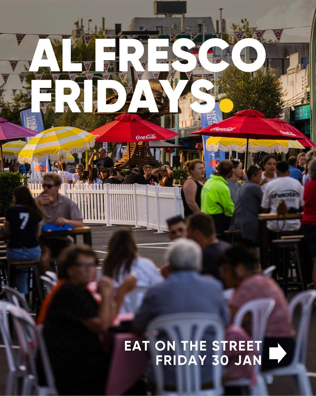 Al Fresco Fridays are back in Hastings City and they&rsquo;re the perfect way to start the weekend.

Book a table at a local eatery, grab some takeaways, or sample the food trucks, then settle in for live music, outdoor games and enjoy plenty of spac