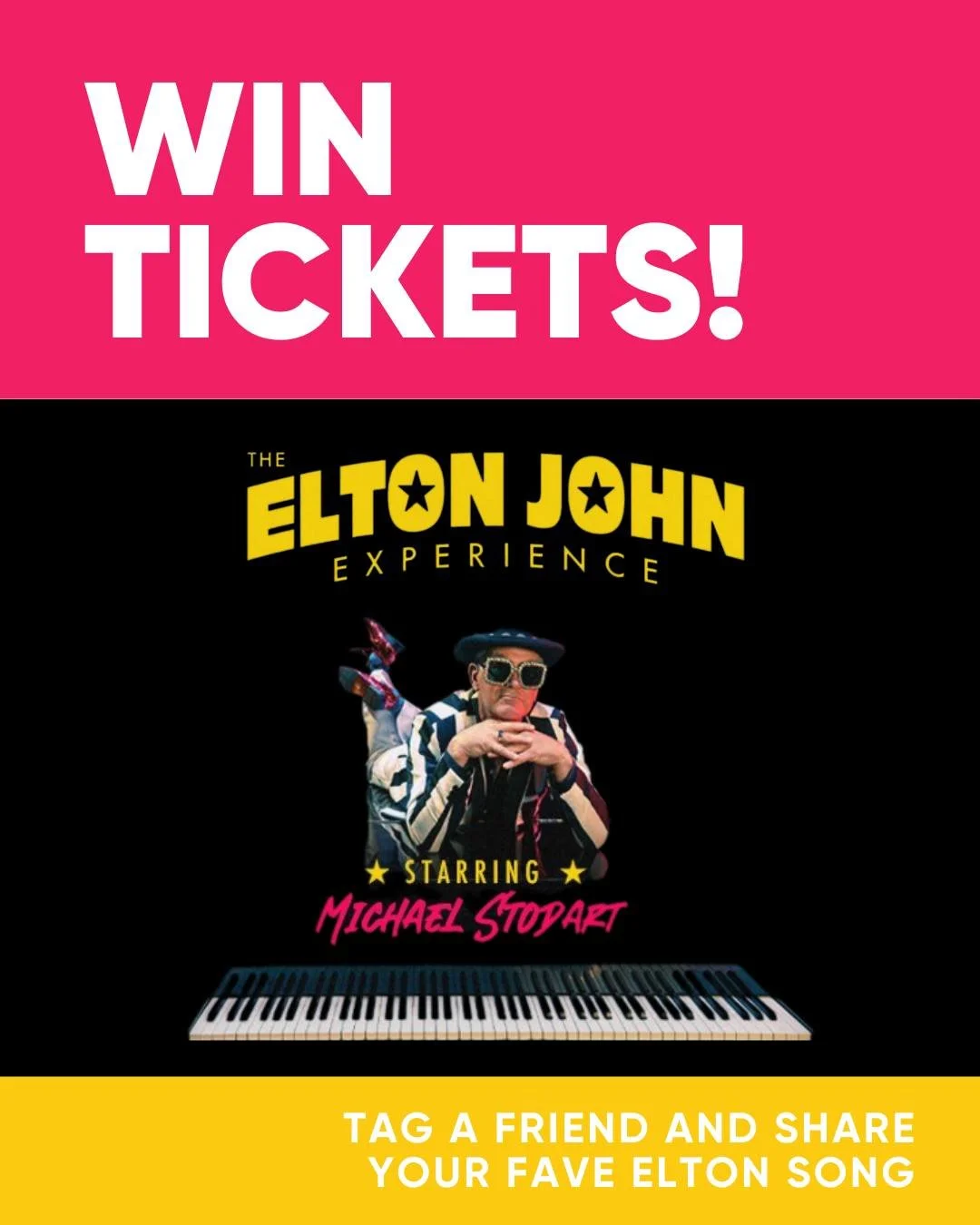 WIN two tickets to The Elton John Experience. 🤩 🤩 

A big night celebrating the legend himself is on its way to Hastings City, and we&rsquo;ve got two tickets to give away.

To enter:
🌟 Tag a friend. 
🌟 Tell us your favourite Elton John song and 
