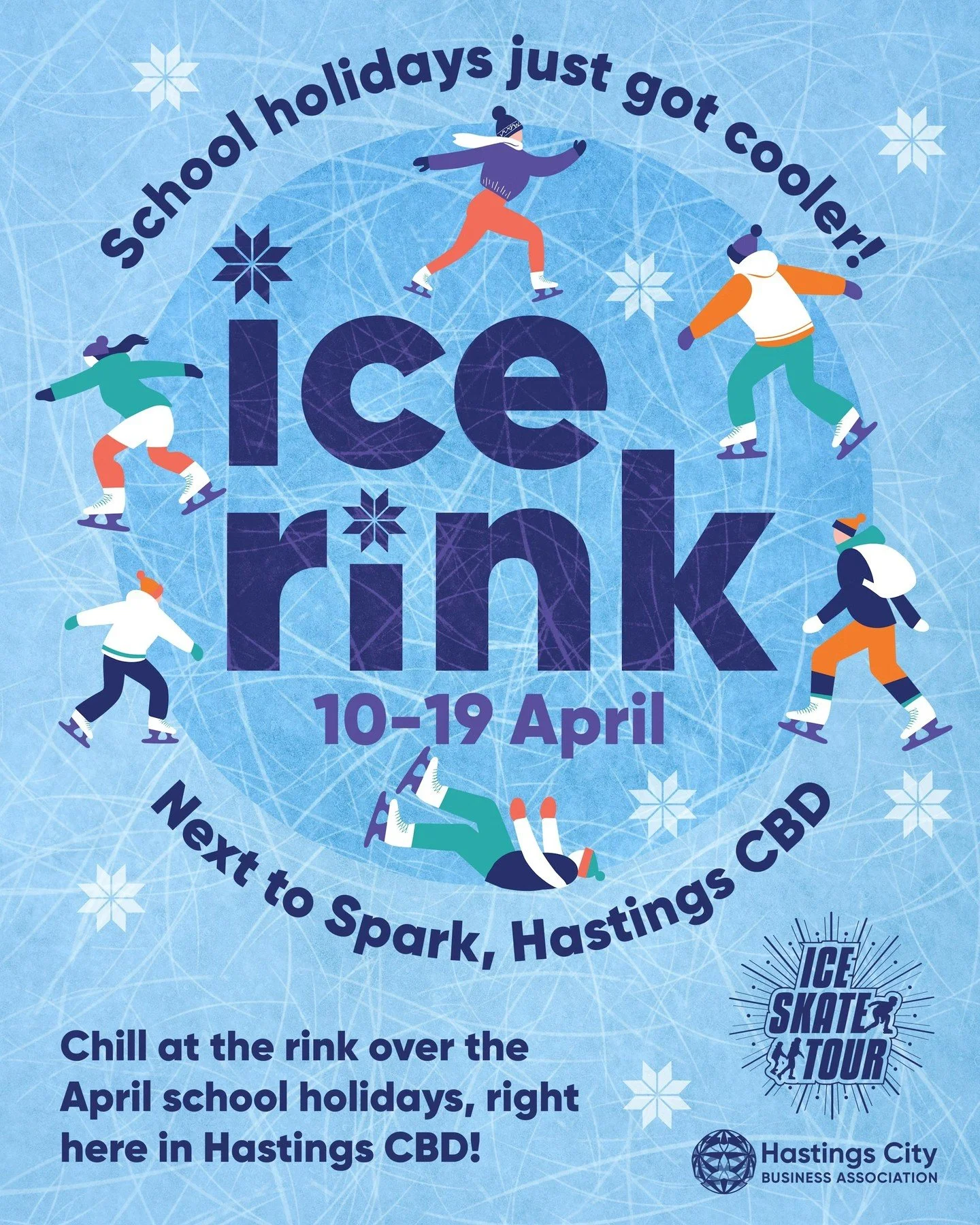 School holidays just got cooler! ❄️

The ice rink is landing right in Hastings CBD these April school holidays - an easy win for getting the kids out of the house (and a good excuse for a spin yourself).

📍 Next to Spark
📅 10&ndash;15 April | 10am&