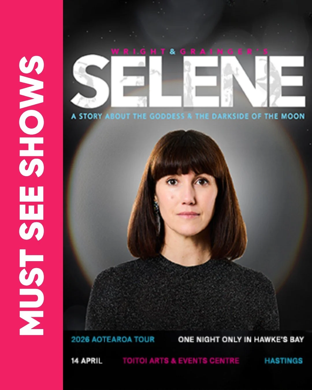 It's not your usual night at the theatre 🌙

SELENE is an intimate, atmospheric performance exploring the light and dark sides of who we are, told through striking storytelling and a beautiful cinematic score.

A story about the goddess and the dark 