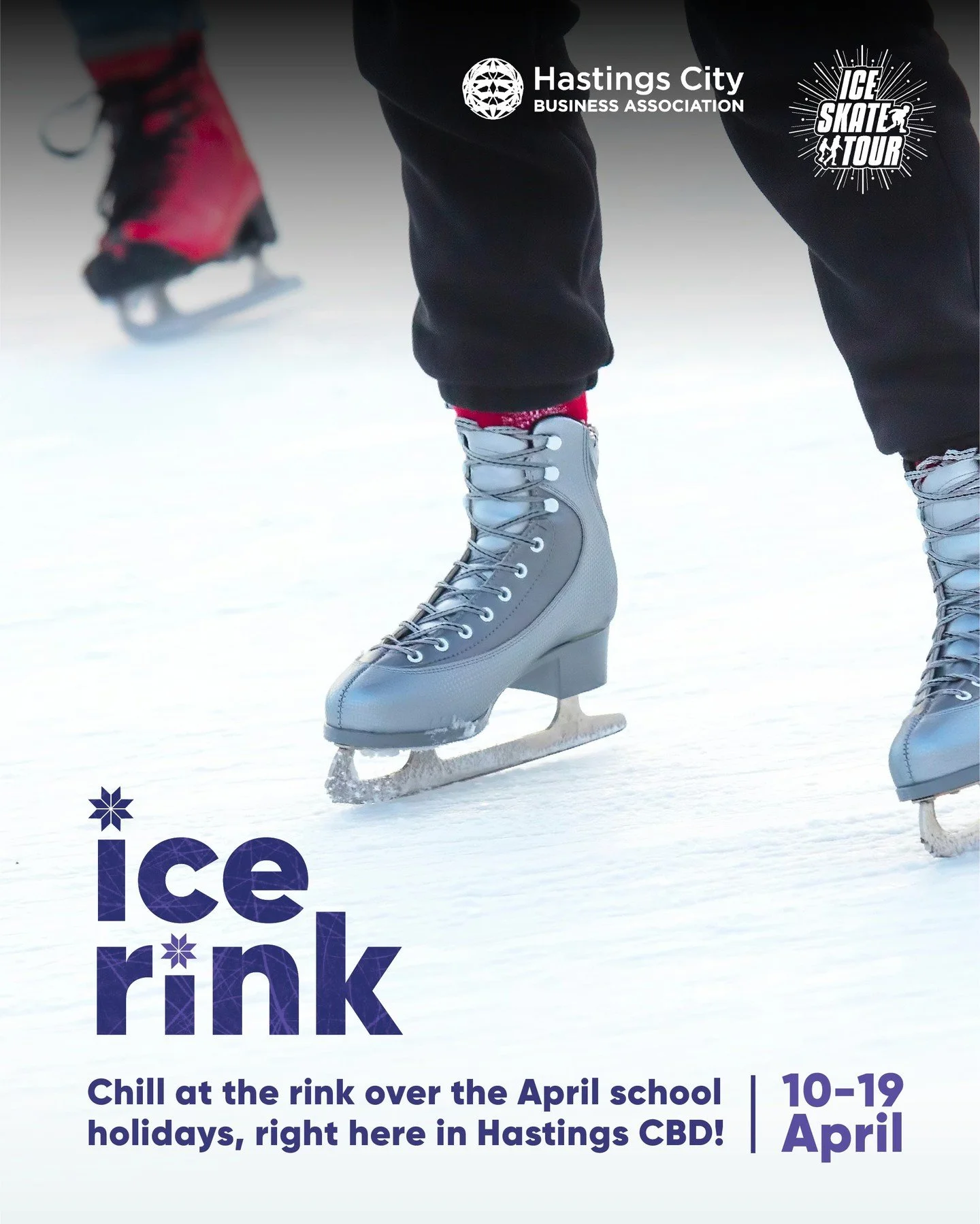 Skip the queues, lock it in early ❄️

The Hastings CBD ice rink is back for the school holidays, and the word&rsquo;s getting out - so if you&rsquo;re planning a visit, jump online and secure your tickets ahead of time.

📍 Next to Spark
📅 10&ndash;