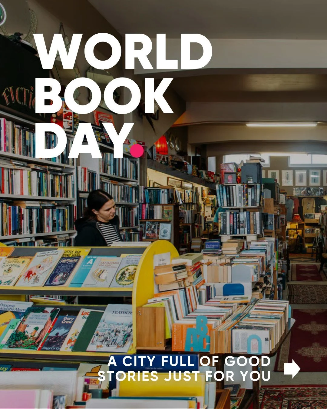 It's World Book Day today! 📚

A good excuse to slow things down, pick up a new read or revisit an old favourite.

If you&rsquo;re in Hastings, there are plenty of spots to find your next book. From familiar shelves at @whitcoulls_nz and @paperplusha