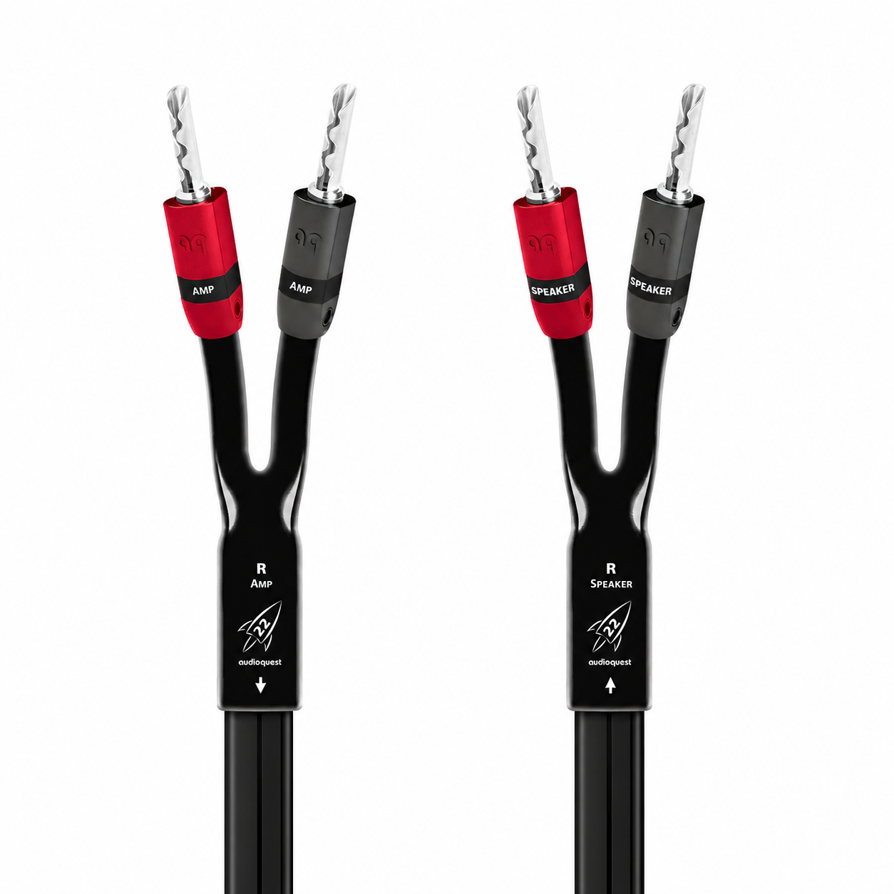 Audioquest Rocket 22 speaker cables - 8' pair w/banana connectors - preowned (Reg $599.99)