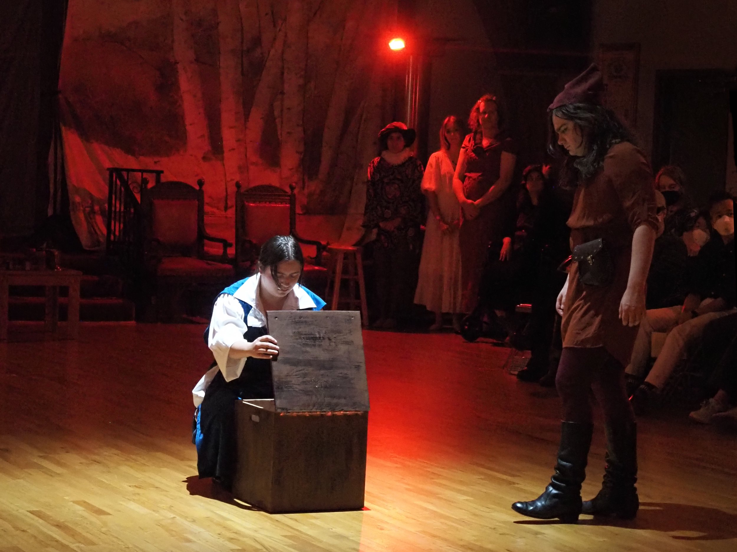 The Squire leads Hilarion to where Albrecht had previously hidden his finery