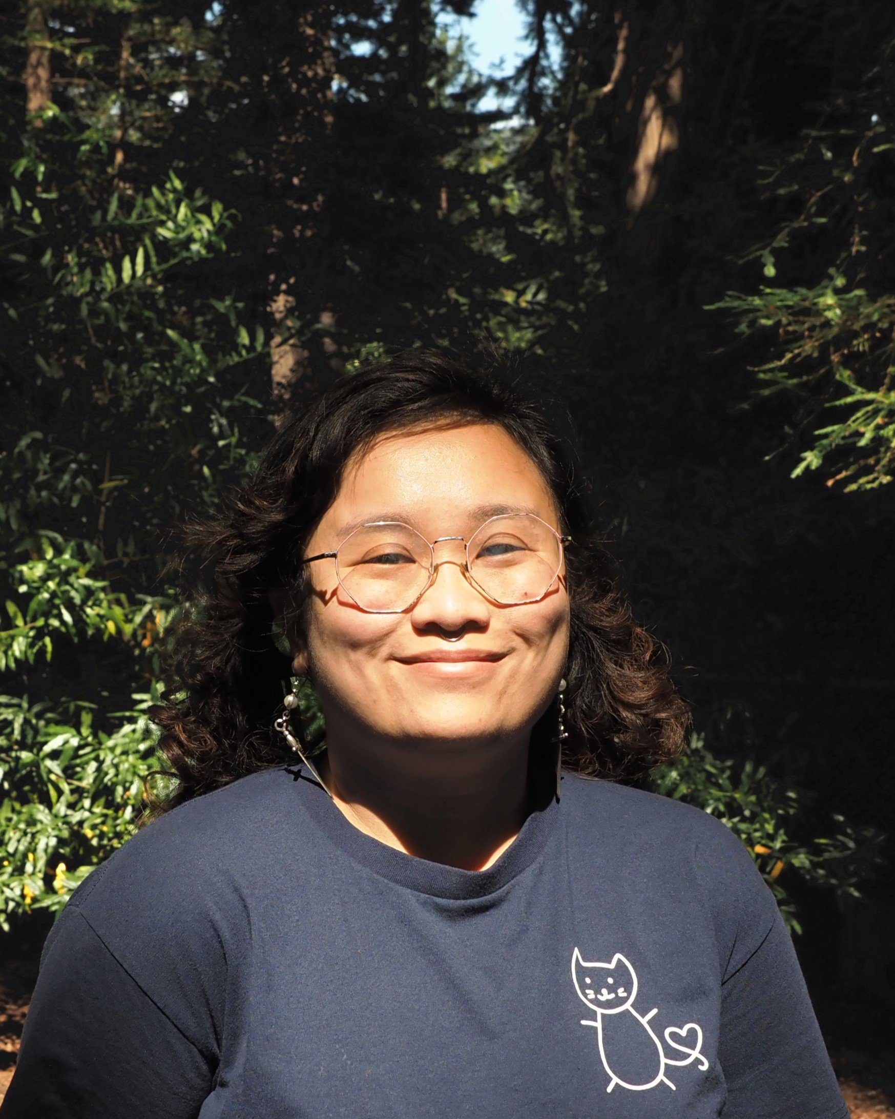 Heidi Le Huynh (stage manager, Lioness)
 — 
Howdyyy~ ^^ I'm Heidi (they/she/he)! I'm the managing director of Starhouse ATC, but also this production's stage manager and front half of a mountain lion with a great back half. I do taxes for fun and the