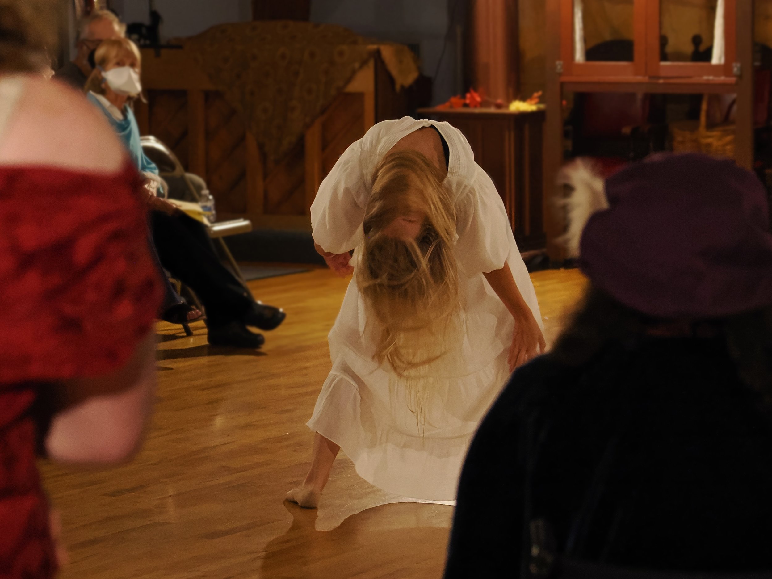 Giselle, heartbroken and mad, dances herself to death