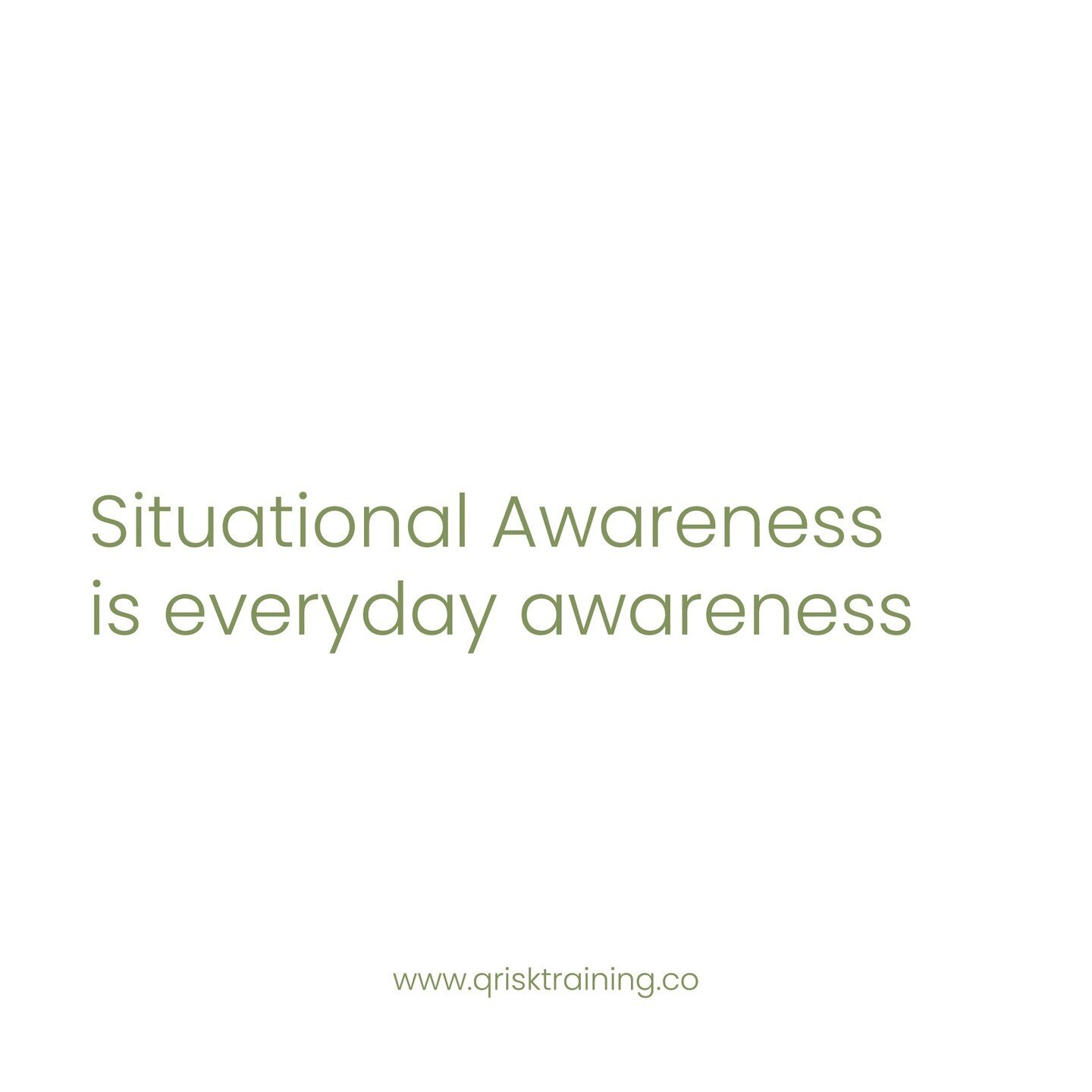 We teach situational awareness as a life skill.⁠
⁠
Give your staff the life skill of situational awareness and how to de-escalate conflict though our unique framework and simple tactics.⁠
⁠
We can tailor the course to be unique to your industry and e