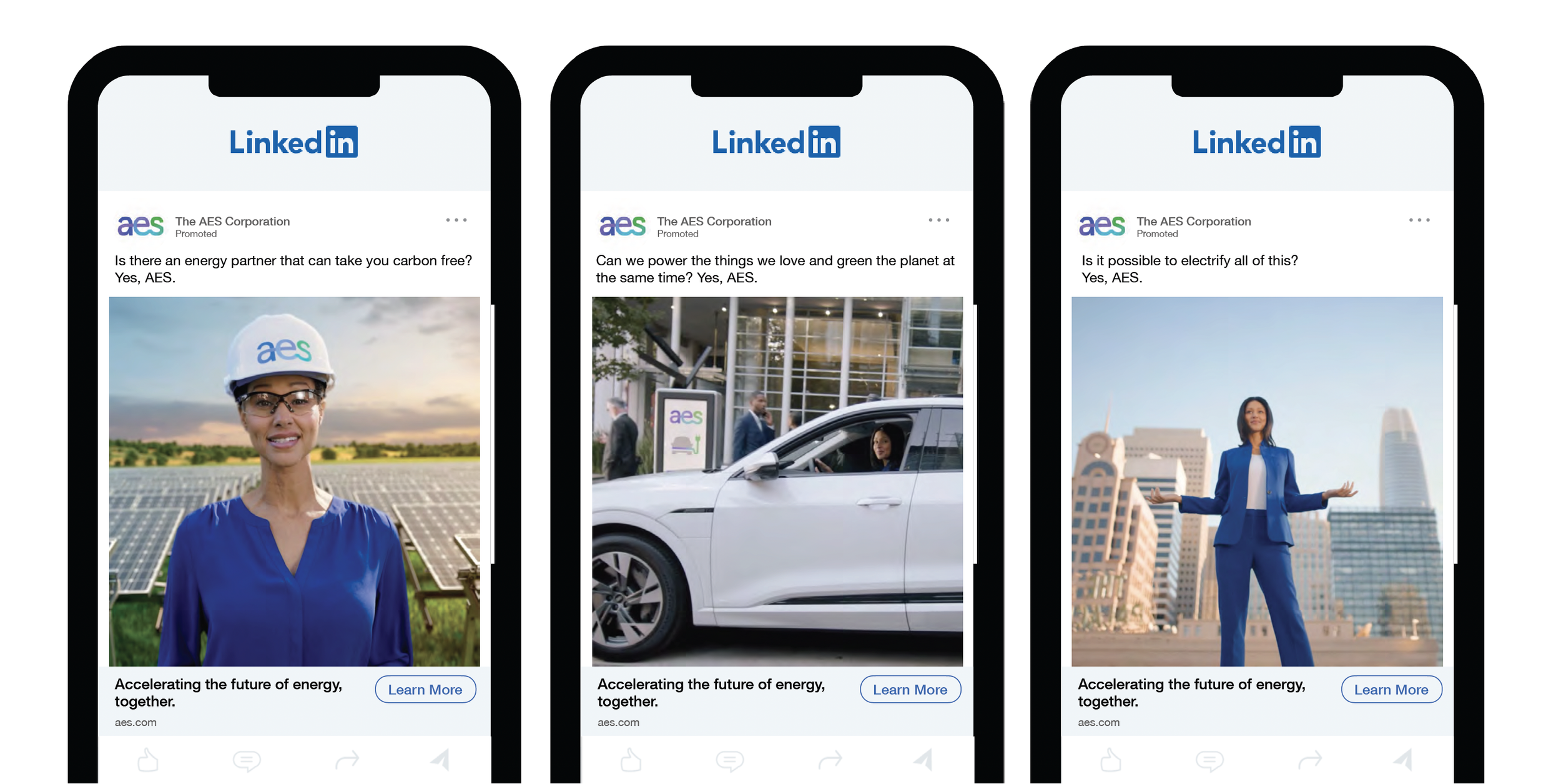 "Is it possible? Yes AES" LinkedIn 