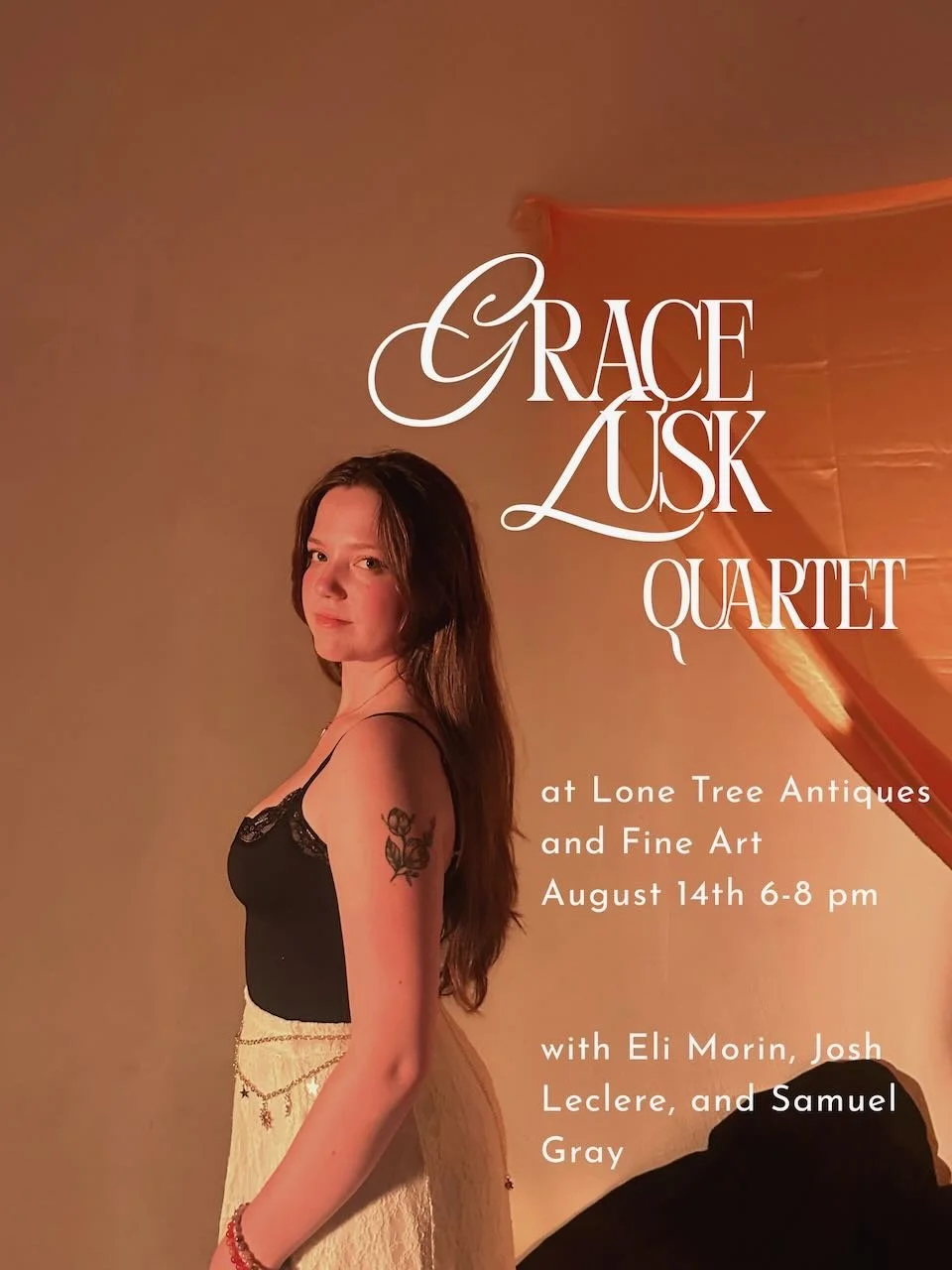Grace Lusk Quartet Live at Lone Tree Antiques Friday August 14