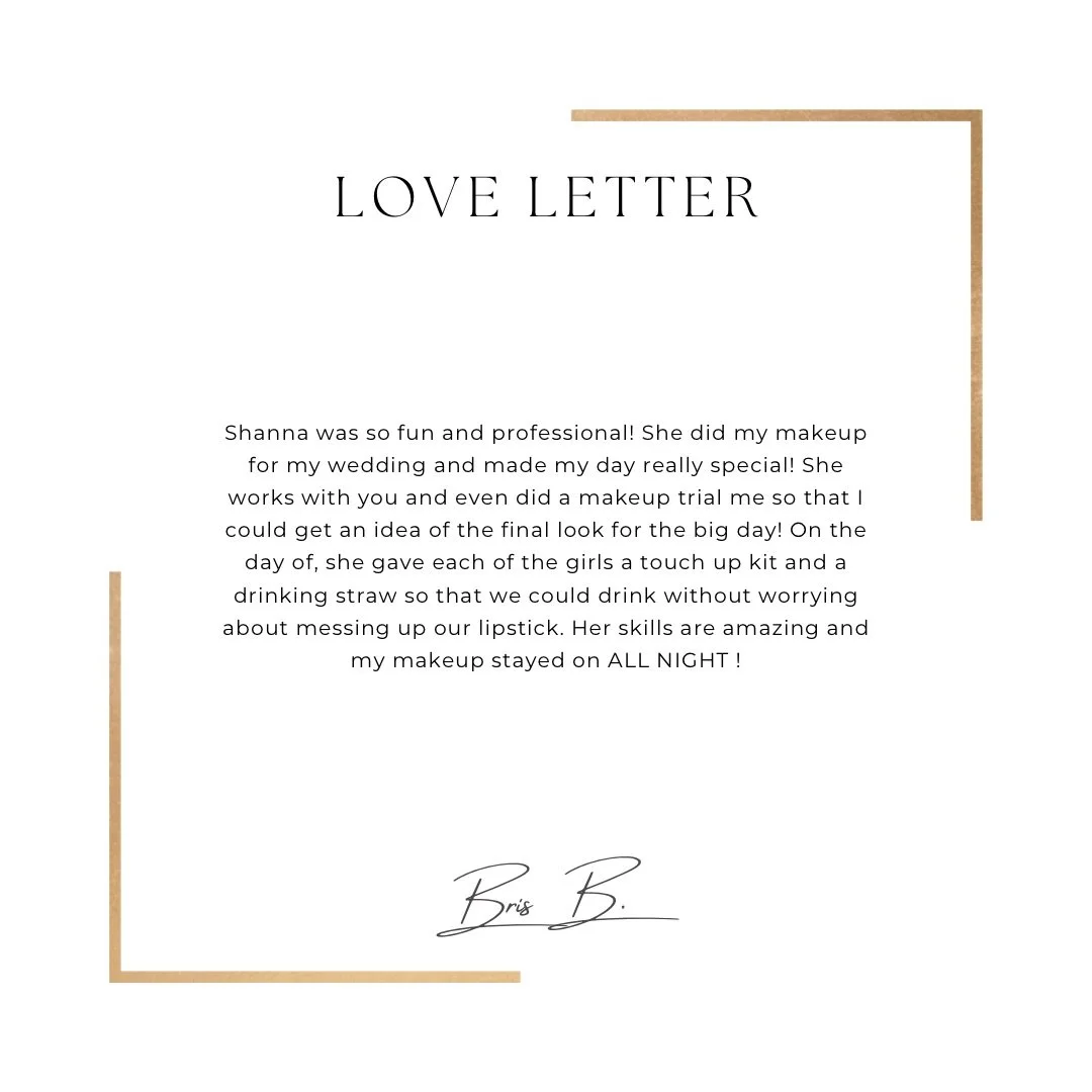 Bridal glam isn&rsquo;t just makeup &mdash; it&rsquo;s an experience. ✨
Forever grateful for brides who trust me to make their day feel effortless, elevated, and unforgettable.
Thank you for the sweetest words + for letting me be a part of your forev