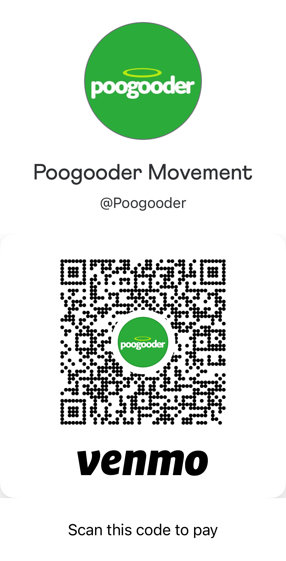 Poogooder Venmo QRCode