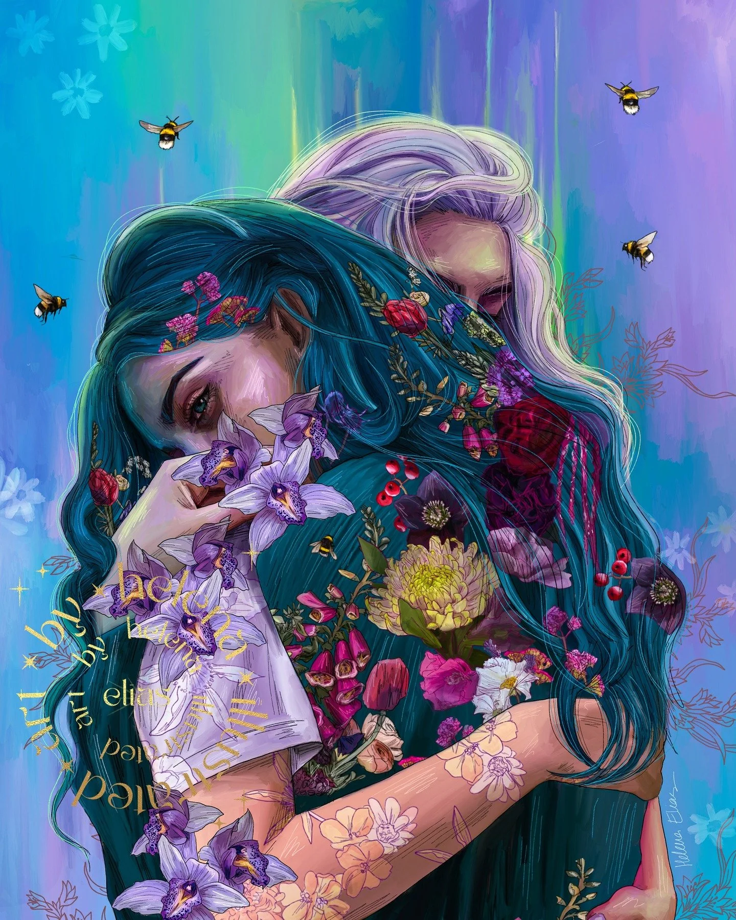 I think these are my favourite artworks from the Friendship Oracle - it was hard to pick as they all have their own meaning and journey for me, but I couldn't narrow down from these five. Which is your favourite out of these? 🌻🌸🦋