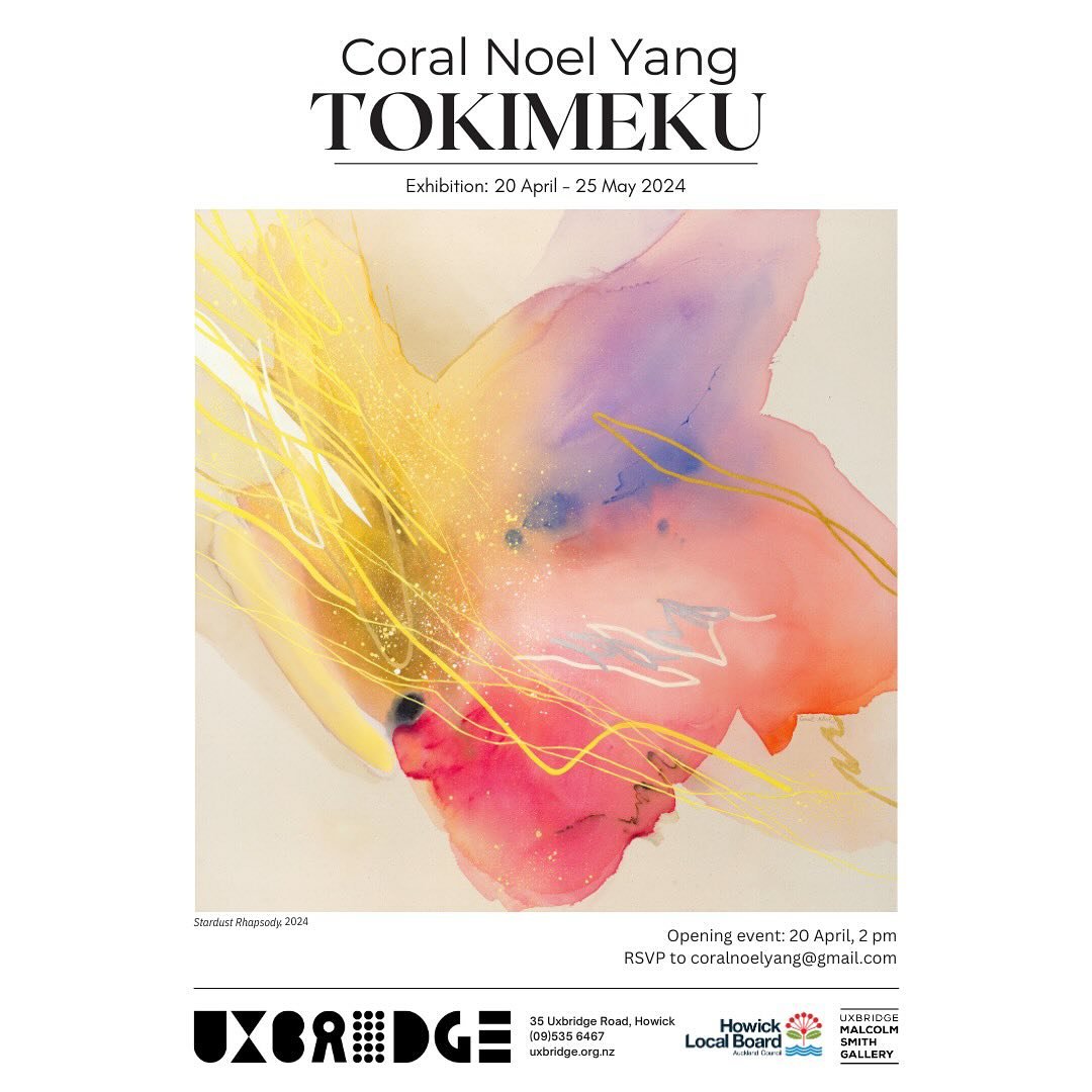 Hello lovely friends, I am super excited to invite you to my new exhibition TOKIMEKU! It&rsquo;s opening next Saturday 20 April 2 pm and will run to 25 May @malcolmsmith_gallery @uxbridgeartsc in Howick. 

Many people ask me what does TOKIMEKU mean, 