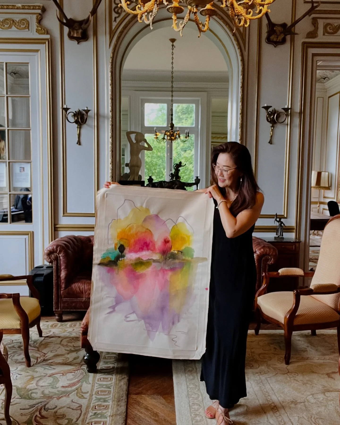 Finally found a moment to reflect on my magical time at @chateau_orquevaux Artist Residency, now up on my blog. As I sort through the photos, my heart overflows with gratitude for the rich life at the Chateau. Beyond the daily hours in the studio, wh