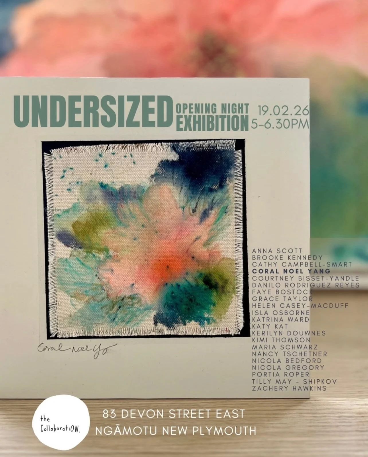 Small works. Big ideas.

I&rsquo;m delighted to be part of a group show at @thecollaborationnz in New Plymouth. 

✨Undersized✨ is a curated exhibition celebrating intimate scale and powerful detail. The impact of a piece of art isn&rsquo;t determined