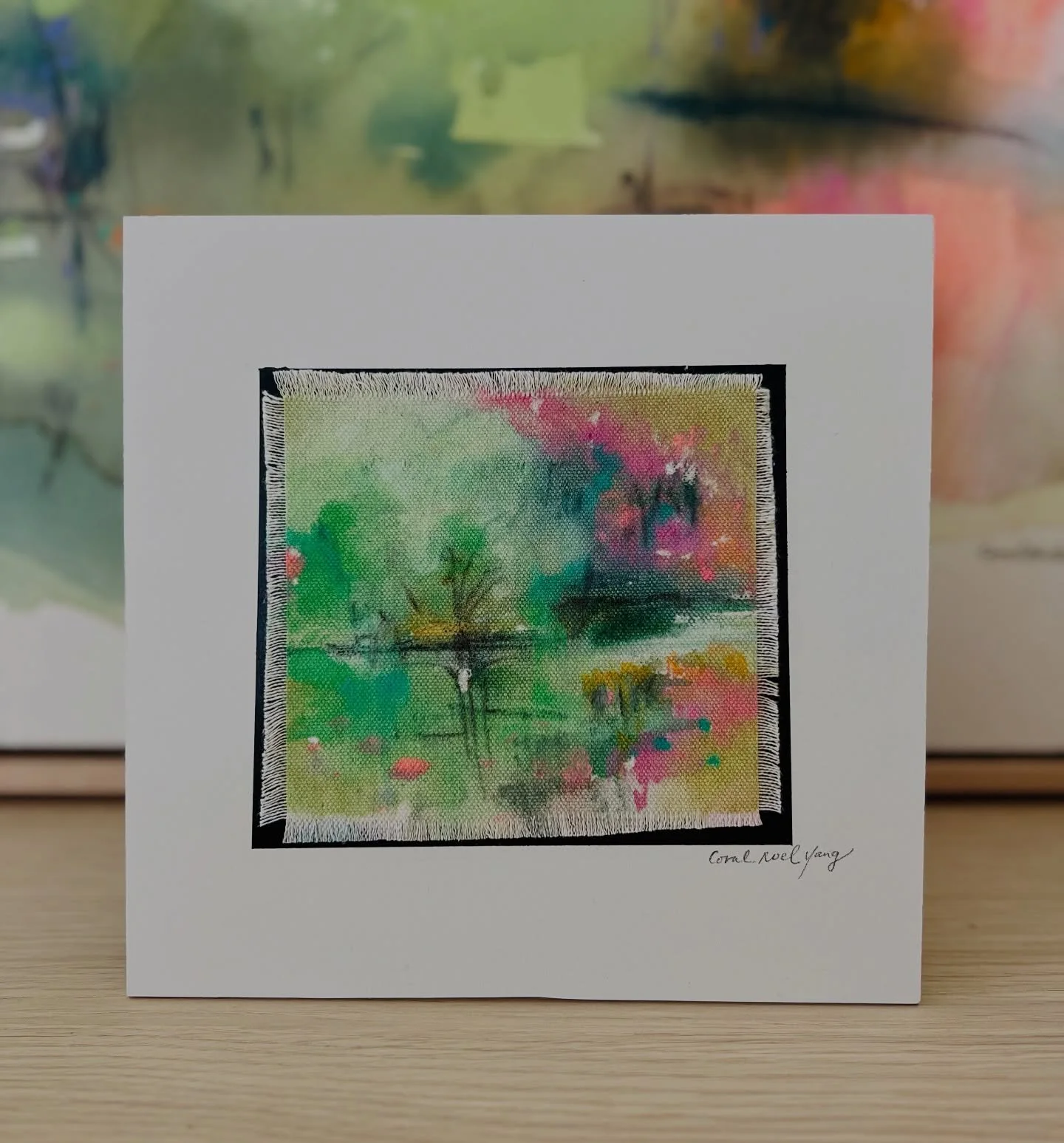 This has been a special season of rawness and tenderness to me. And I feel my mini raw canvas works perfectly captured the exquisite comfort and beauty you need in a time or world when you feel somewhat tumultuous or uncertain. I love the rugged edge