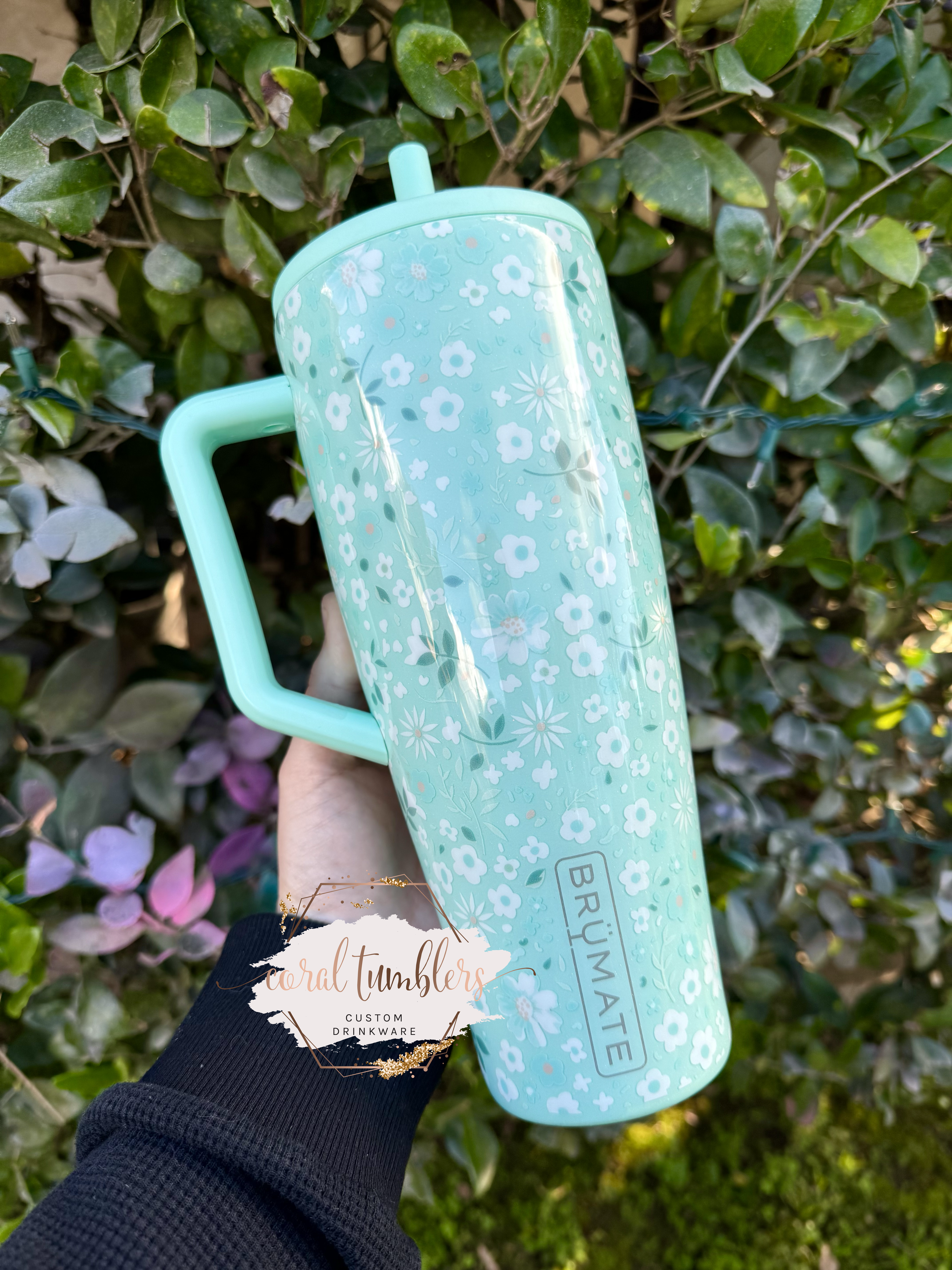 Minty Floral BruMate