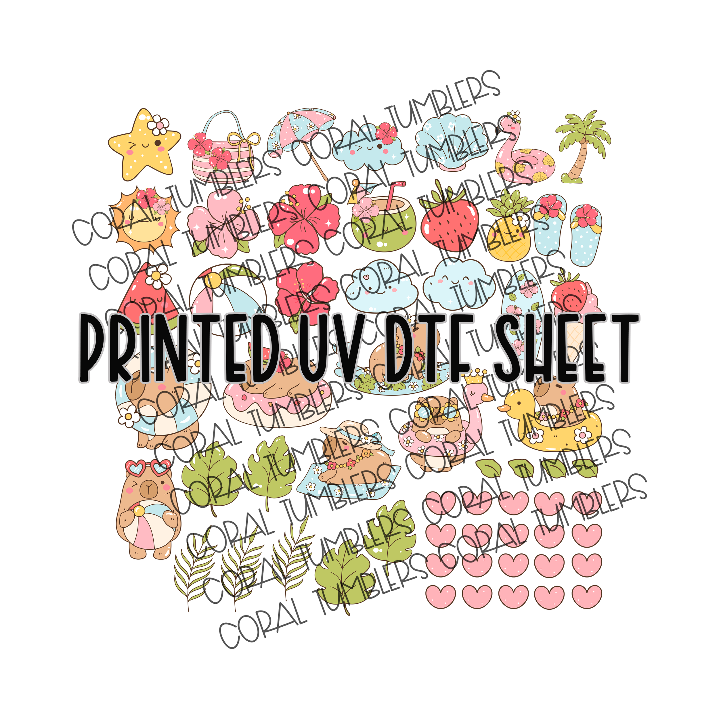 Capy Summer Elements UV DTF Sheet