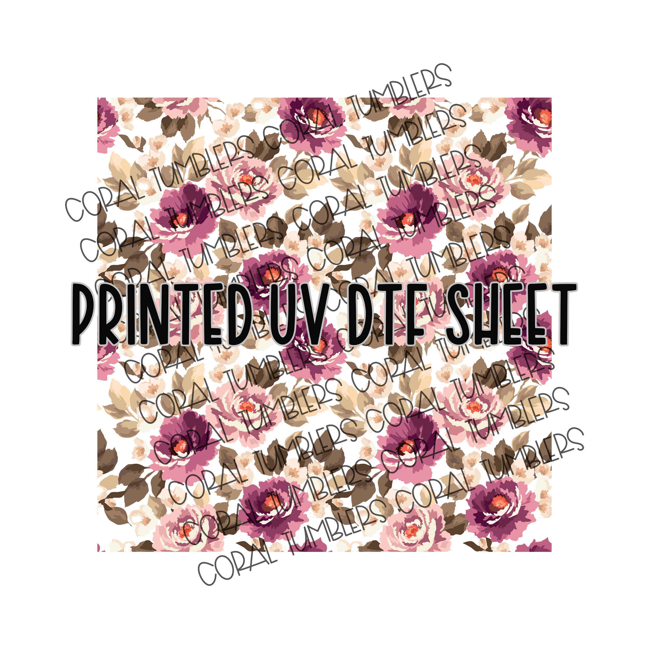 English Rose - Smaller UV DTF Sheet
