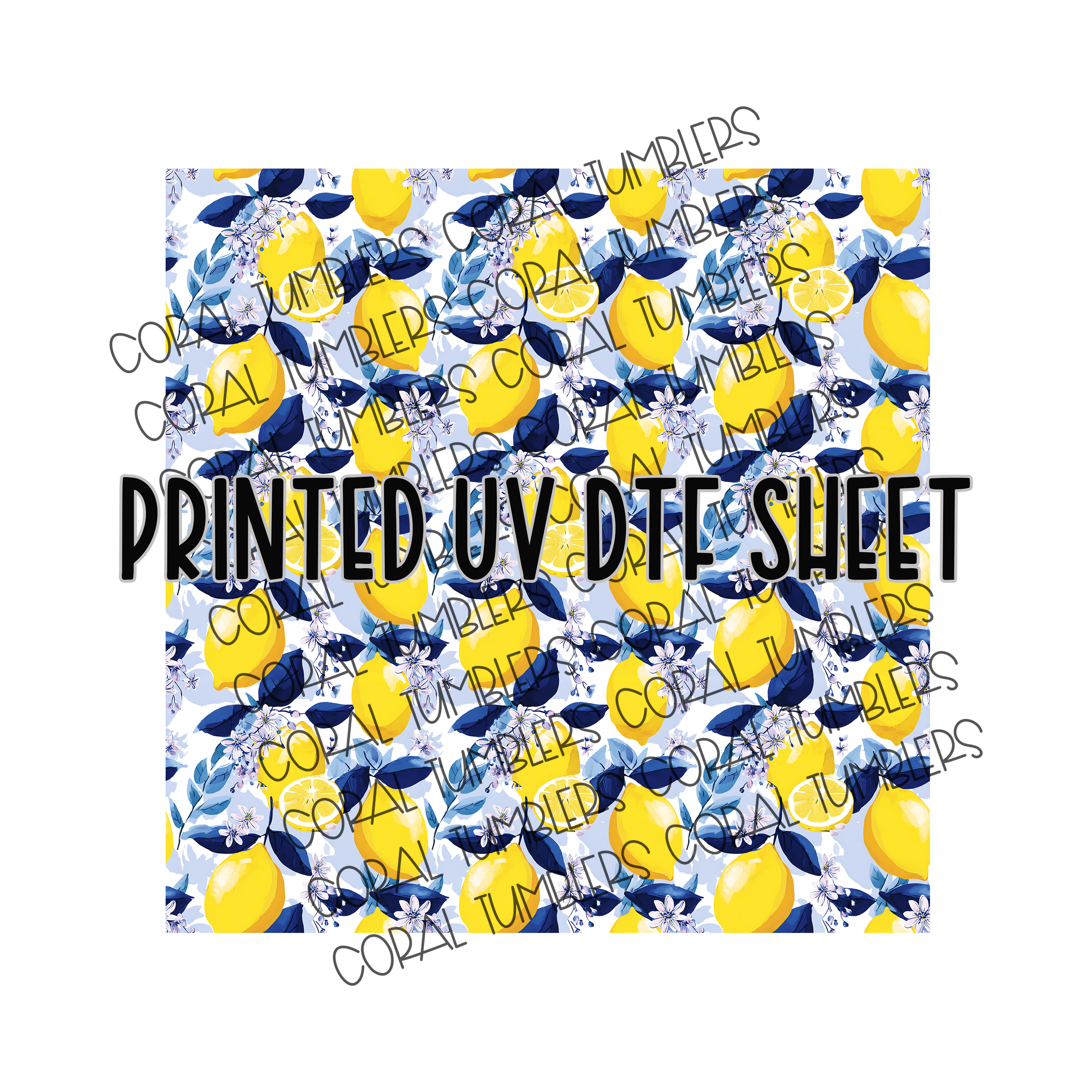Pucker Up Lemons UV DTF Sheet