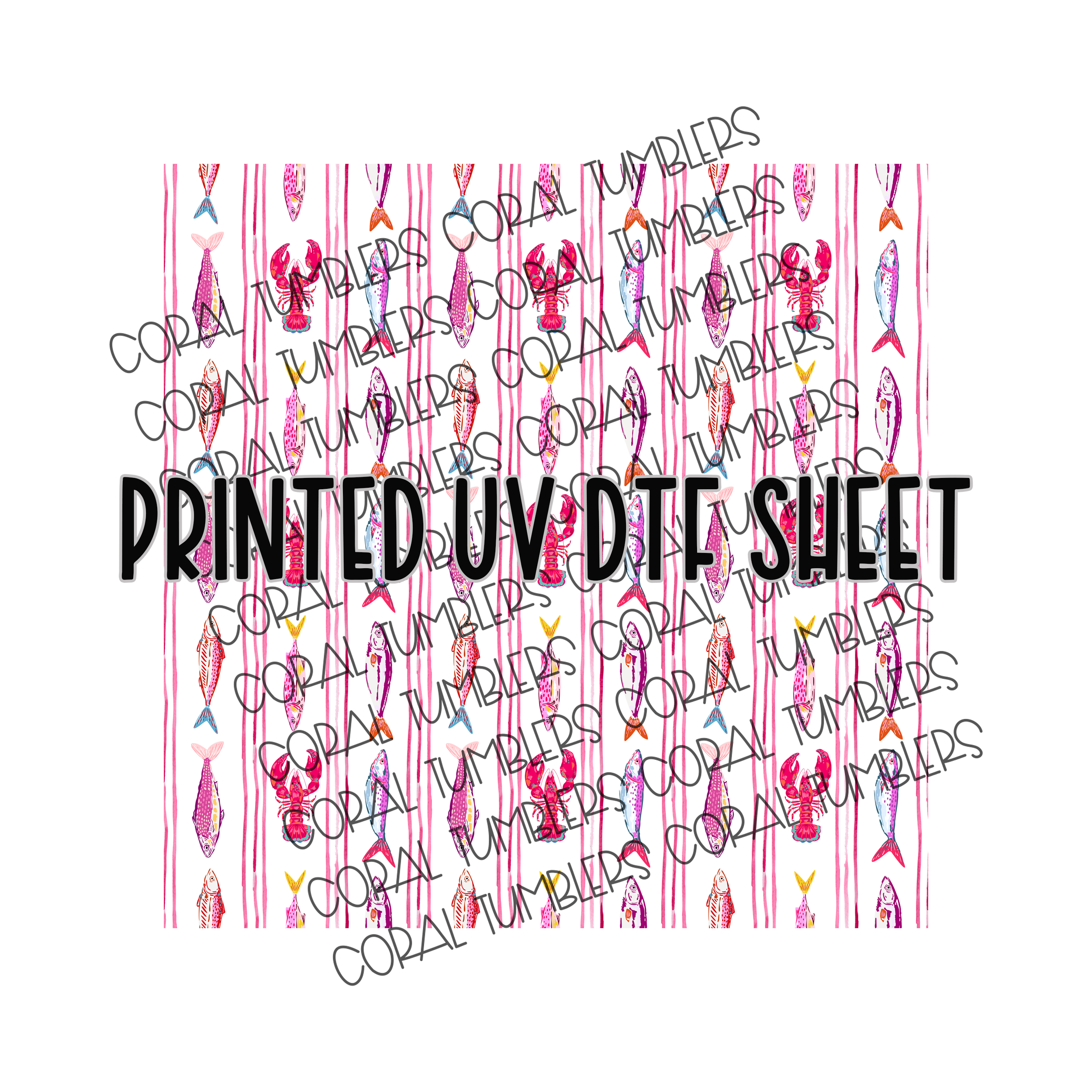 Lobster Club UV DTF Sheet