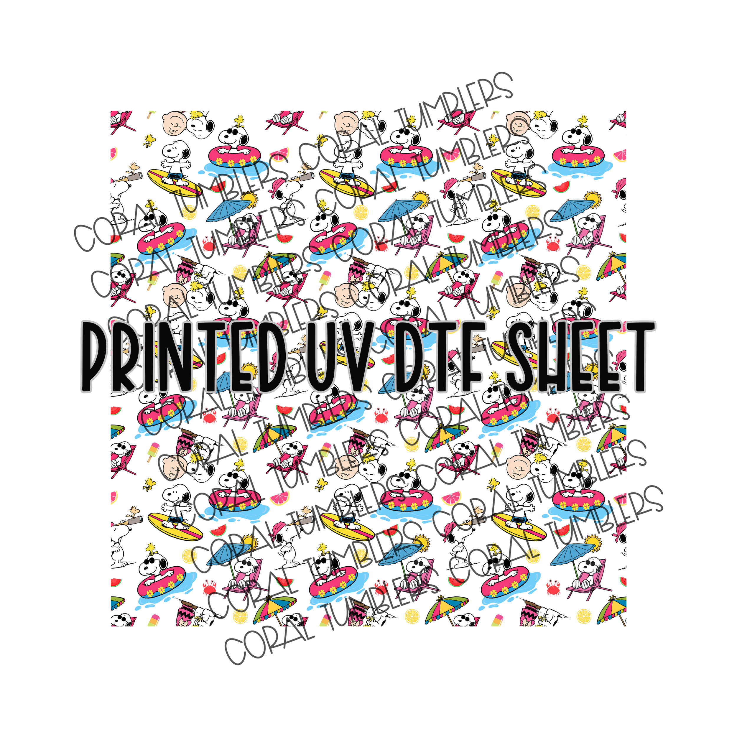 Dog Days of Summer UV DTF Sheet