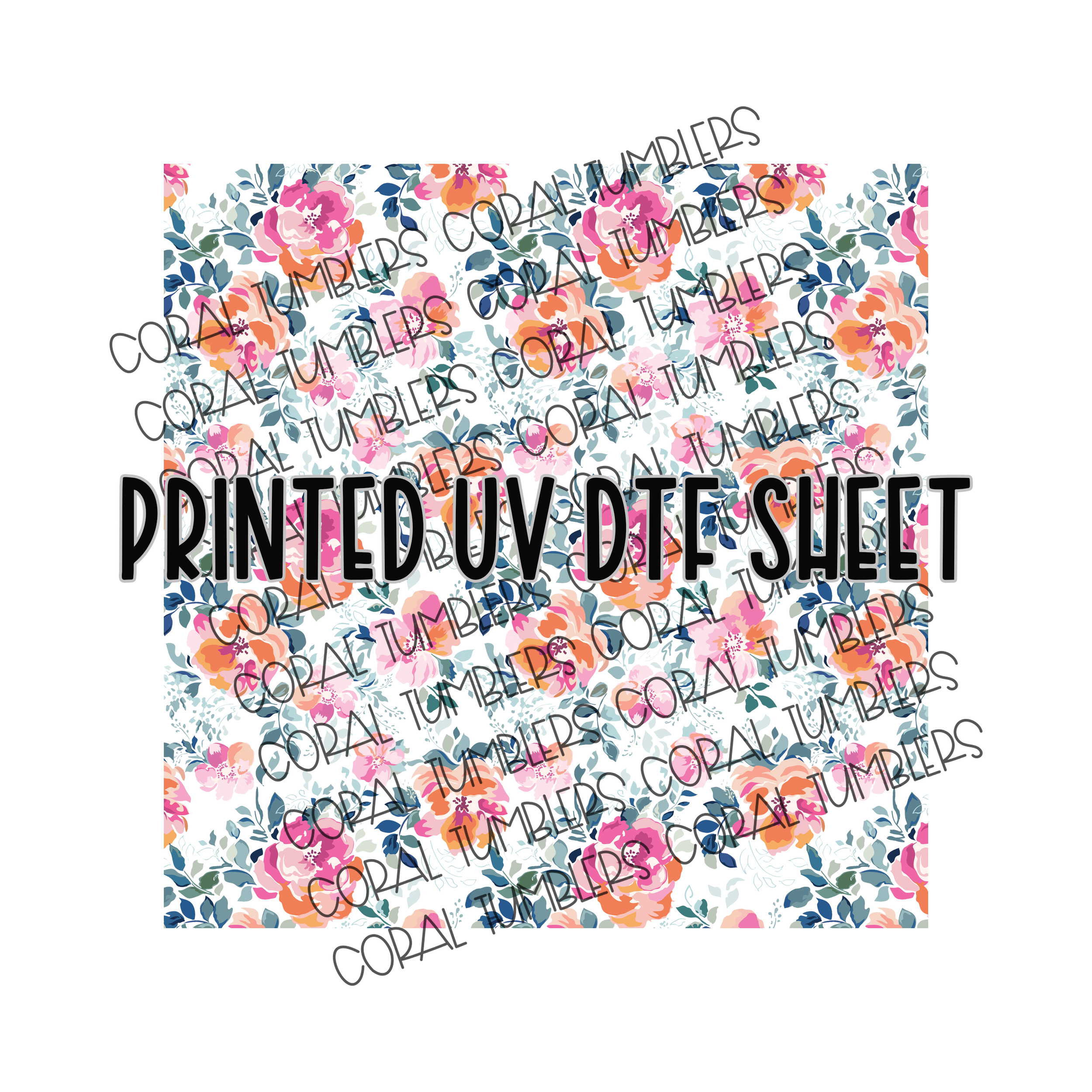 Spring Garden Party UV DTF Sheet