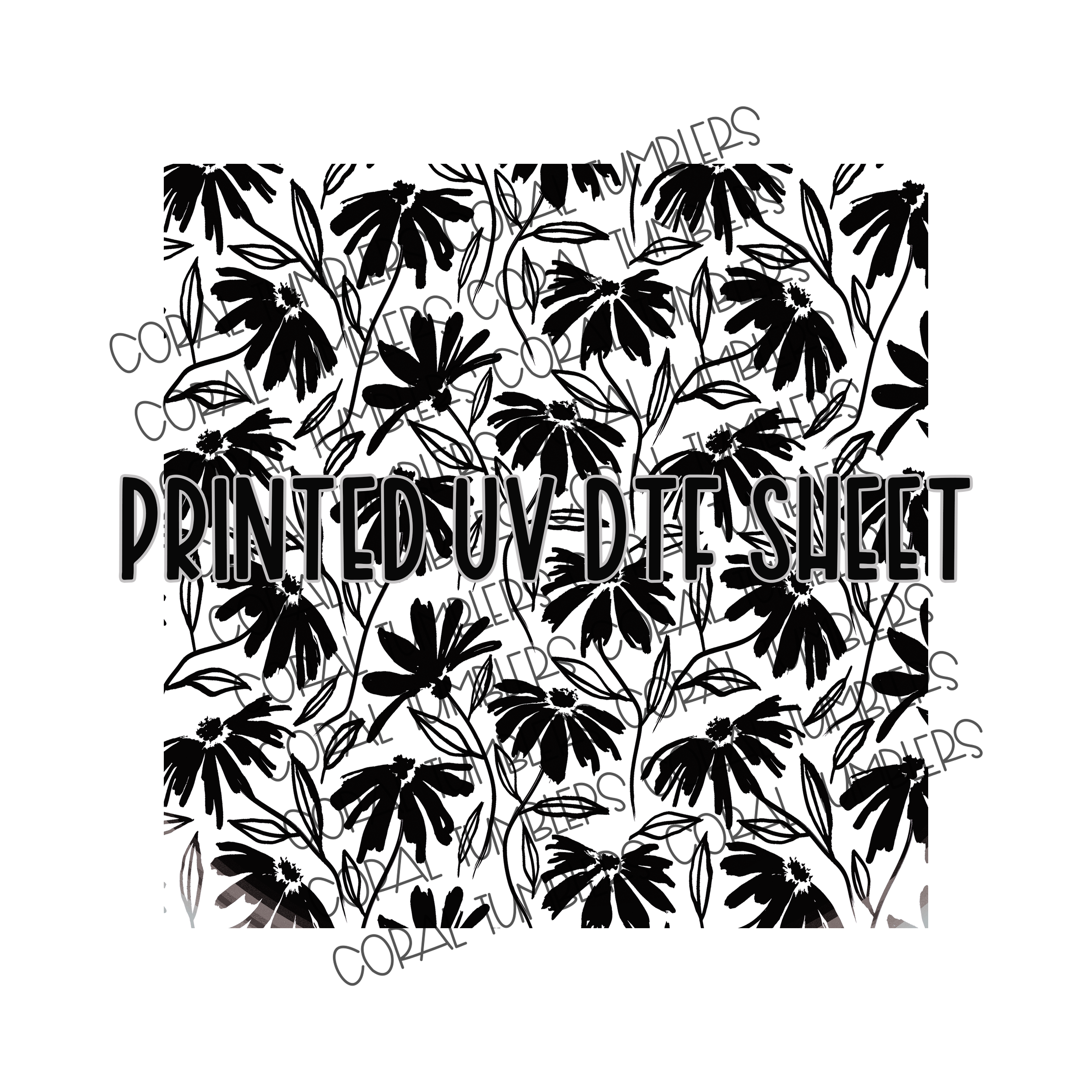 Silhouette Black UV DTF Sheet