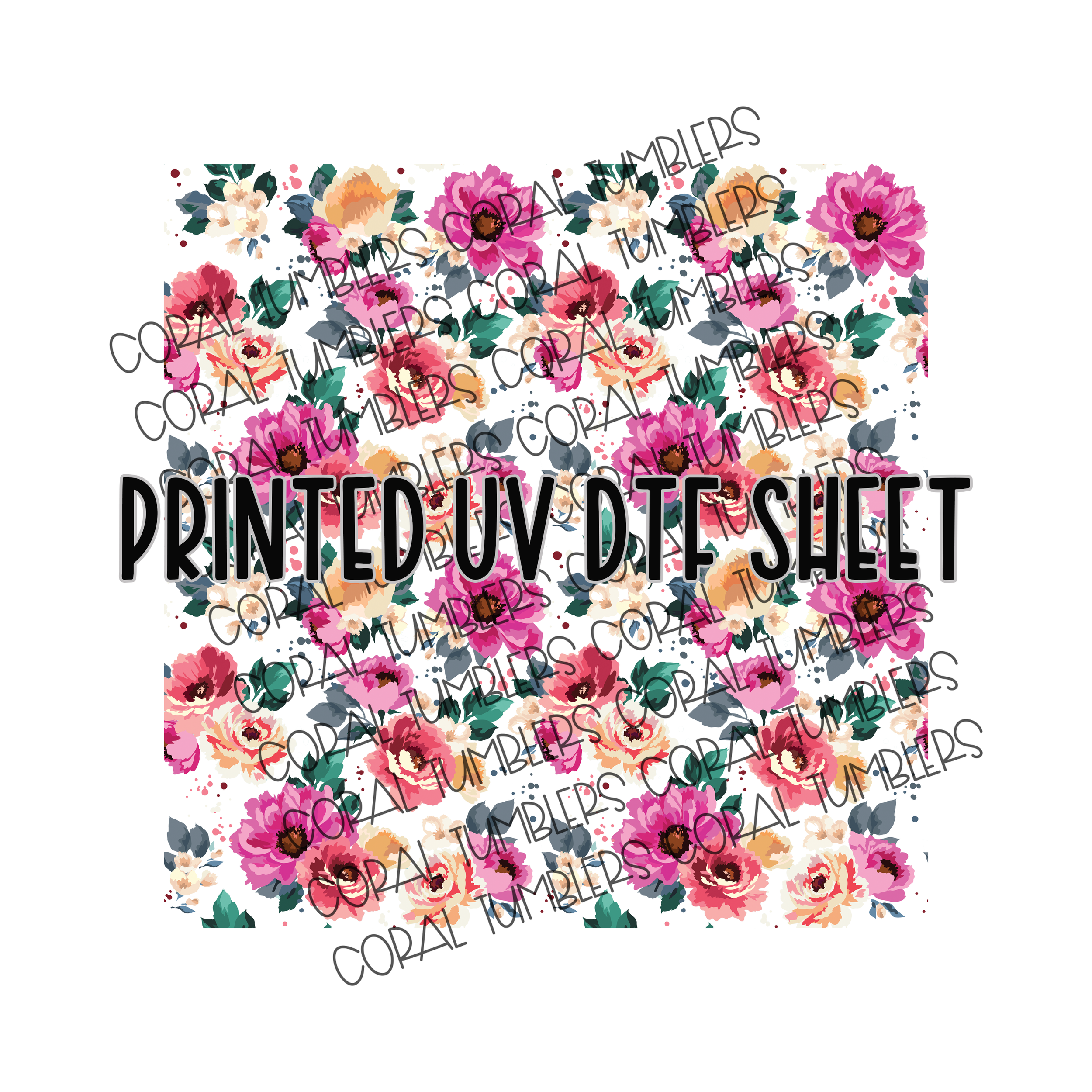 Cottage Bloom - Smaller UV DTF Sheet