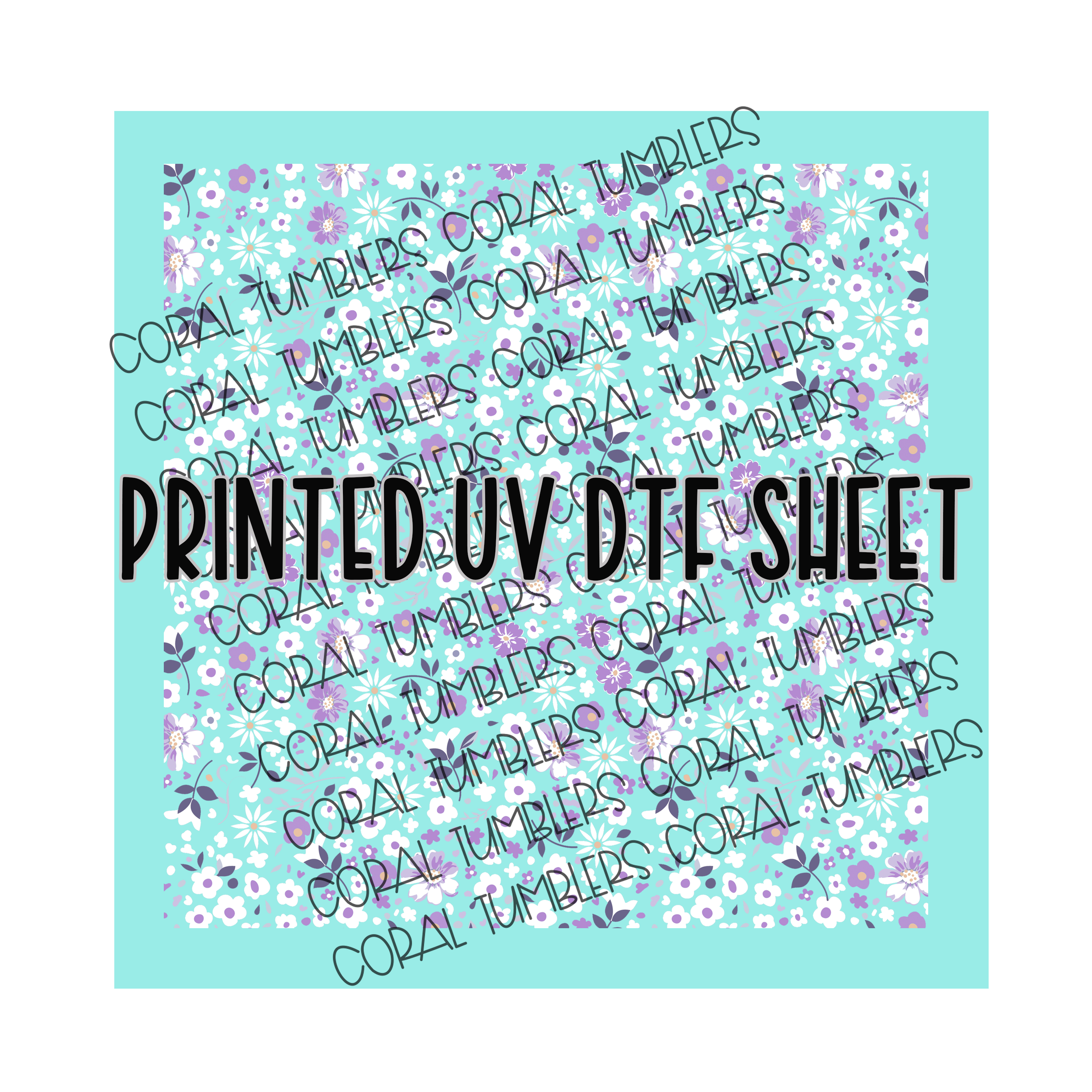 Bitty Purple UV DTF Sheet