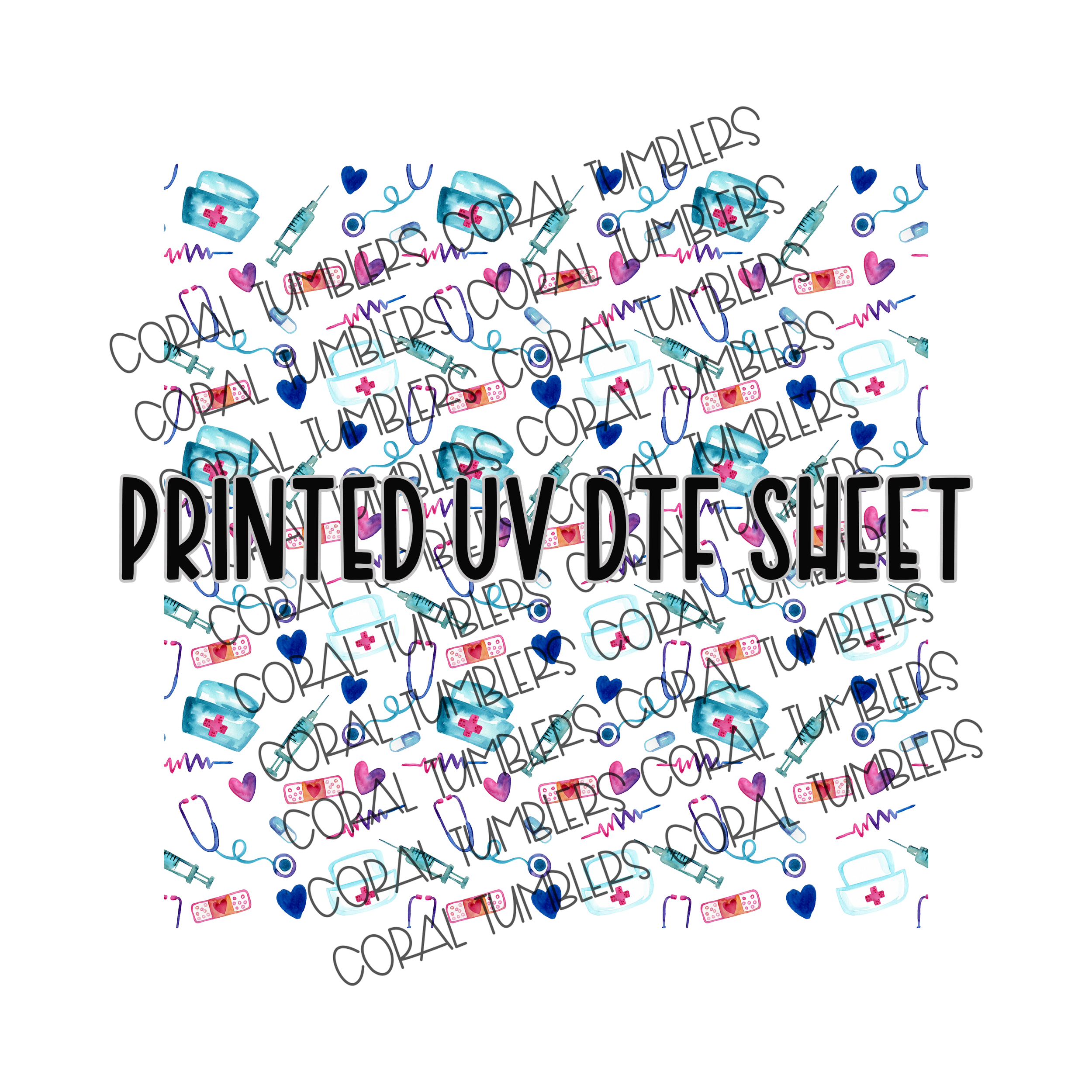 Nurse Things UV DTF Sheet