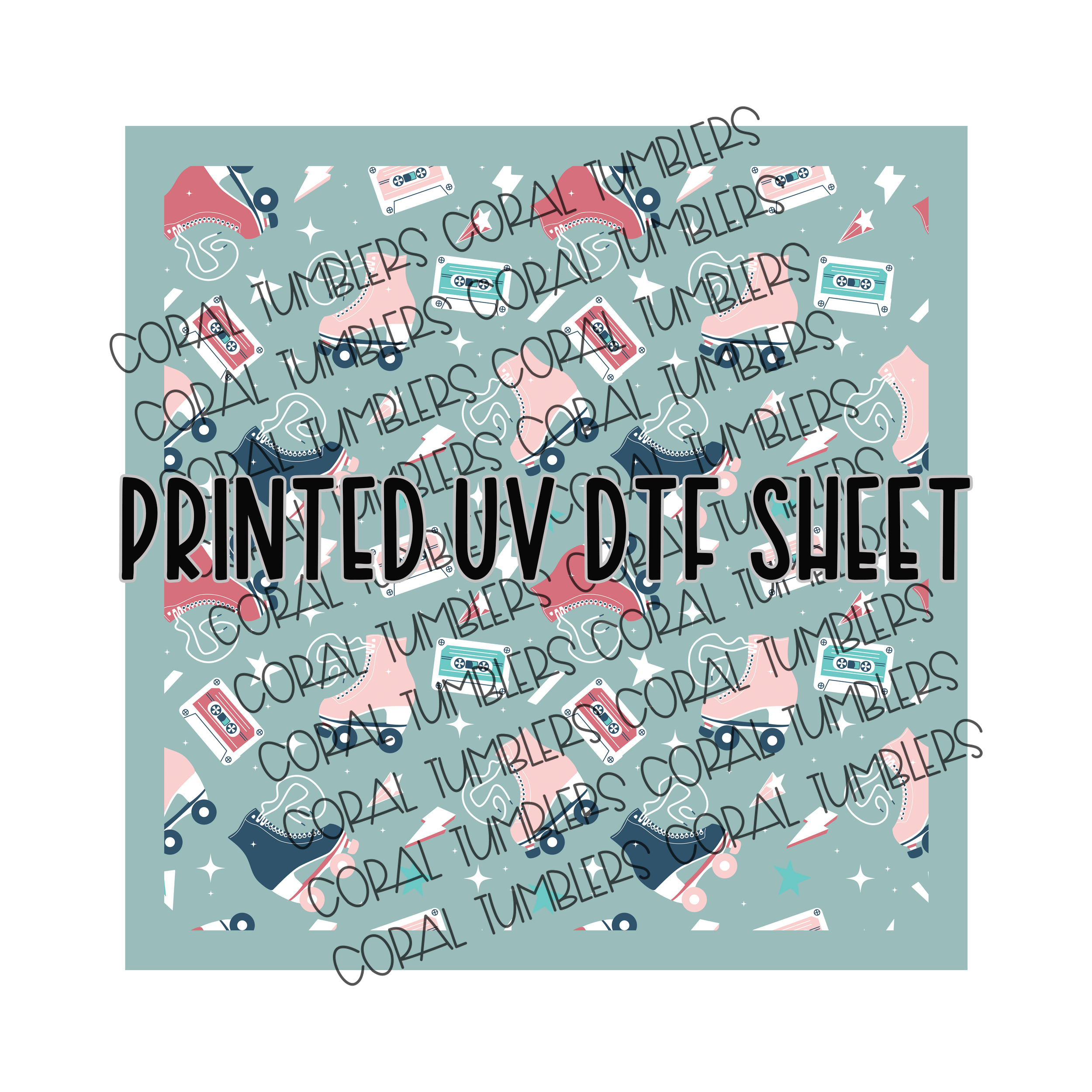 Roller Skates UV DTF Sheet