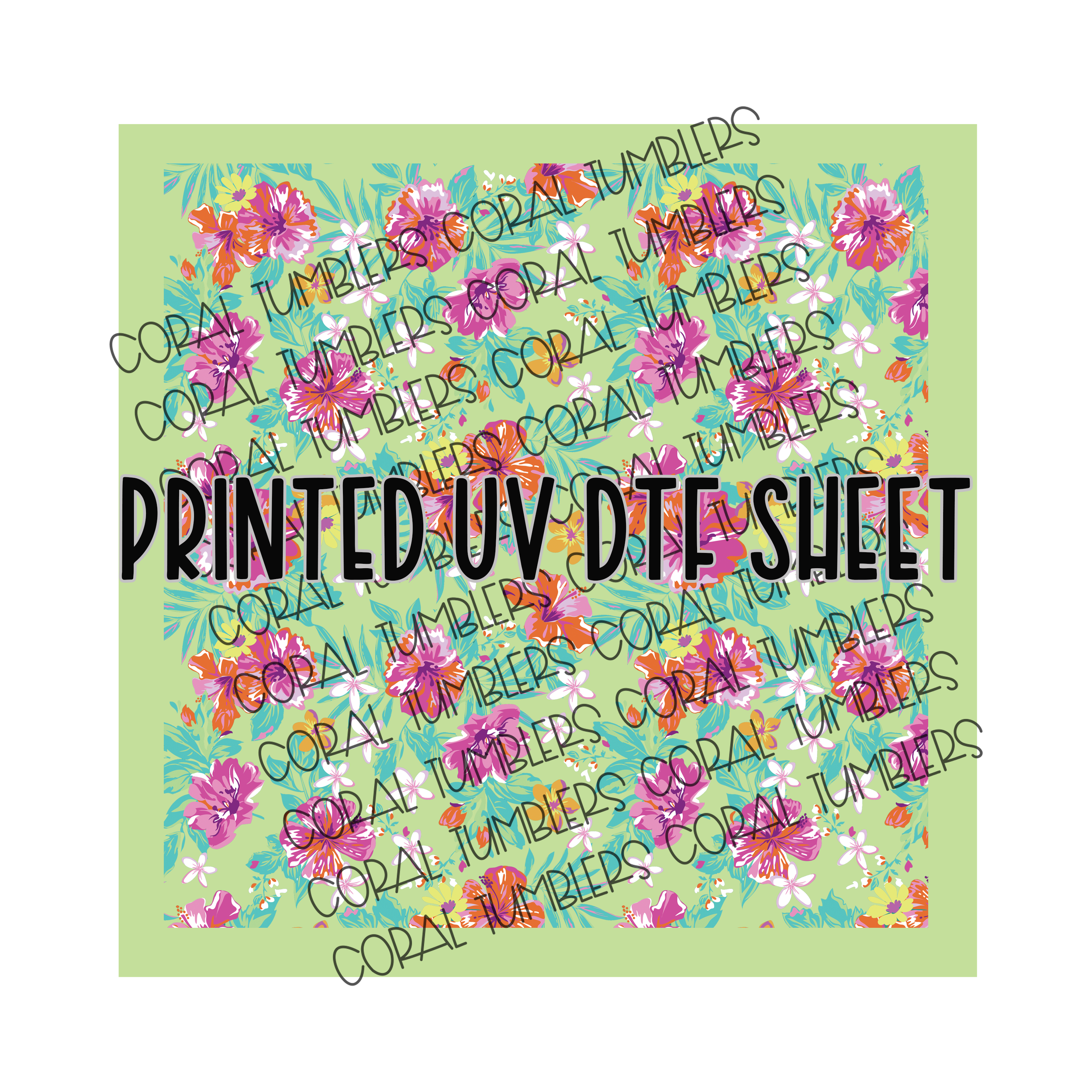 Hawaiian Lime UV DTF Sheet