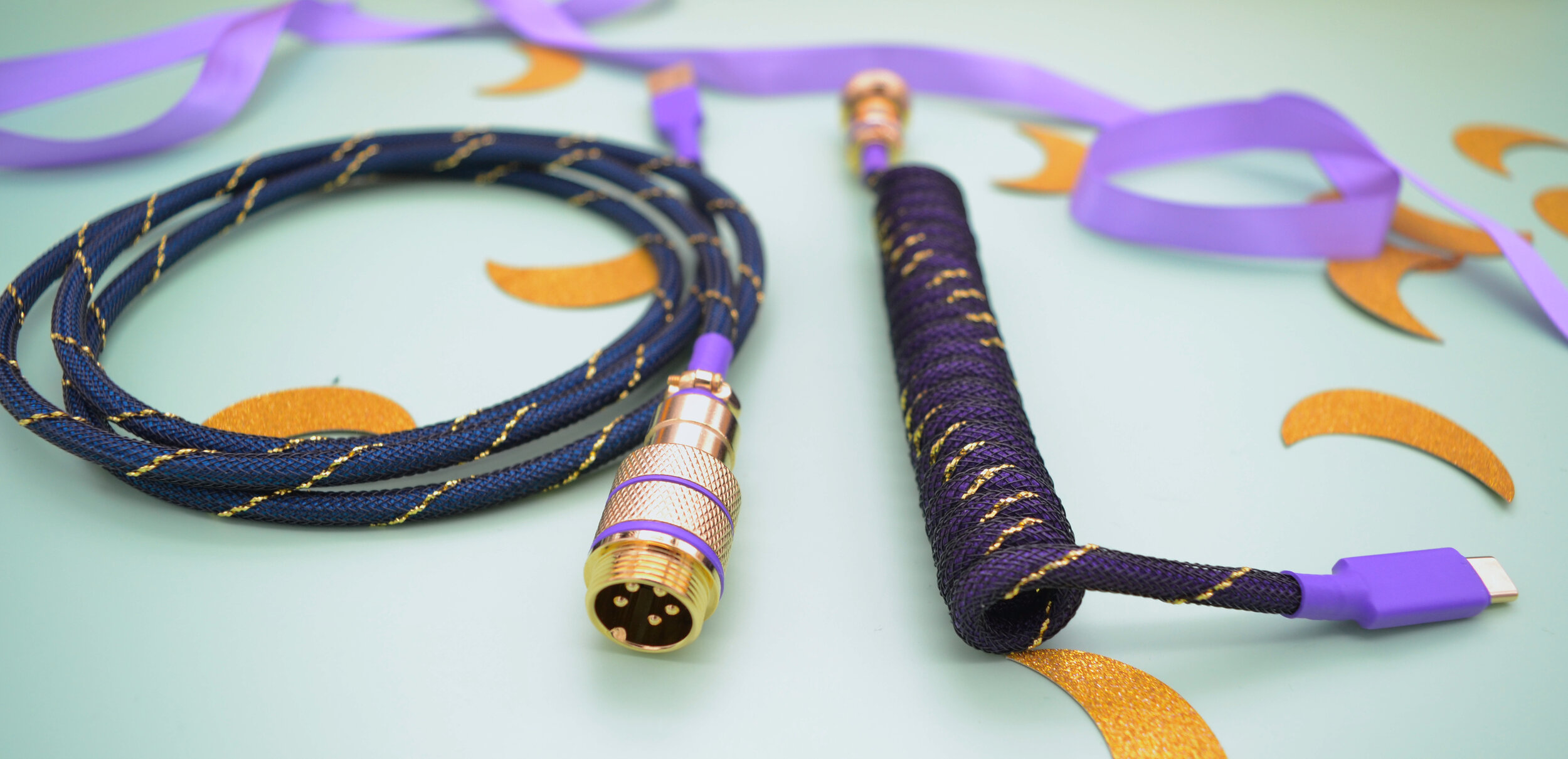 gold usb-c to usb-a / gold aviator connector