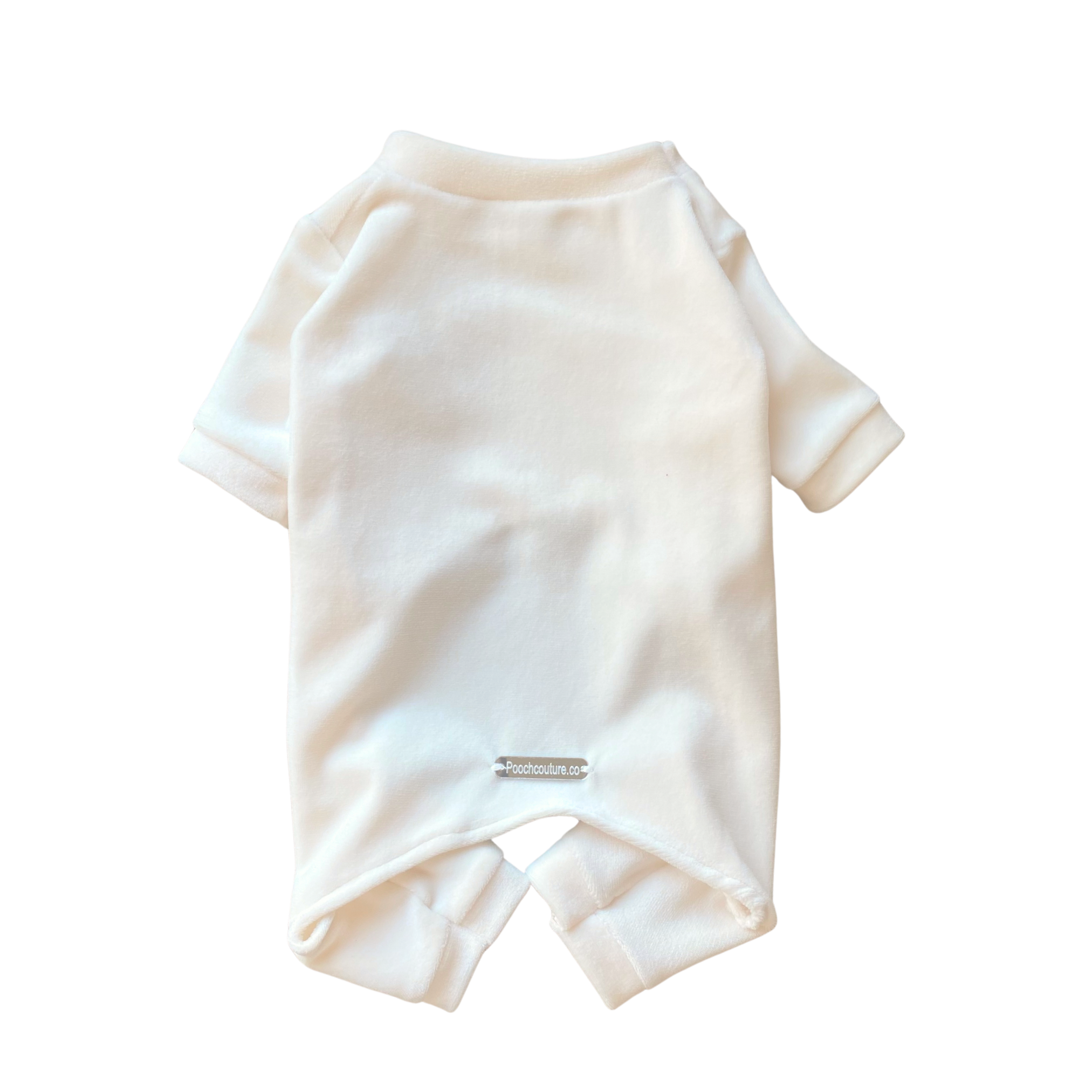 Ivory Velour Jumpsuit