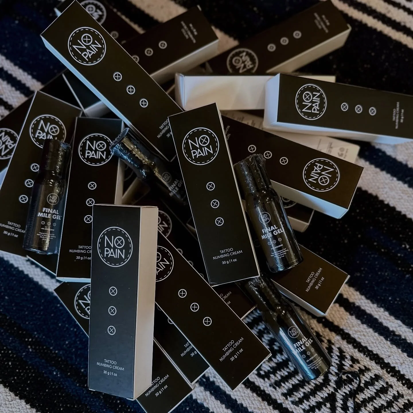 We are stoked to announce that we are carrying the best numbing cream around @xpaintattoo in shop. Swing by anytime to pick some up or grab some at your next appointment! Numbing cream is $30 and the final mile gel is $24.