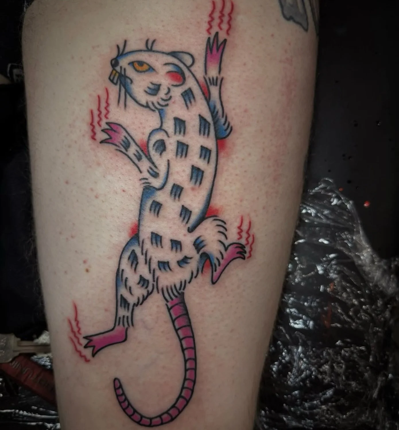 Crawling rat 🐀 done by @jimmi_damone_tattoos 

Jimmi is in shop Wednesday through Sunday taking walk-ins and appointments. If you wanna schedule with him head over to his page and send him a DM 

#portlandtattooshop #portlandtattooartist #portlandta