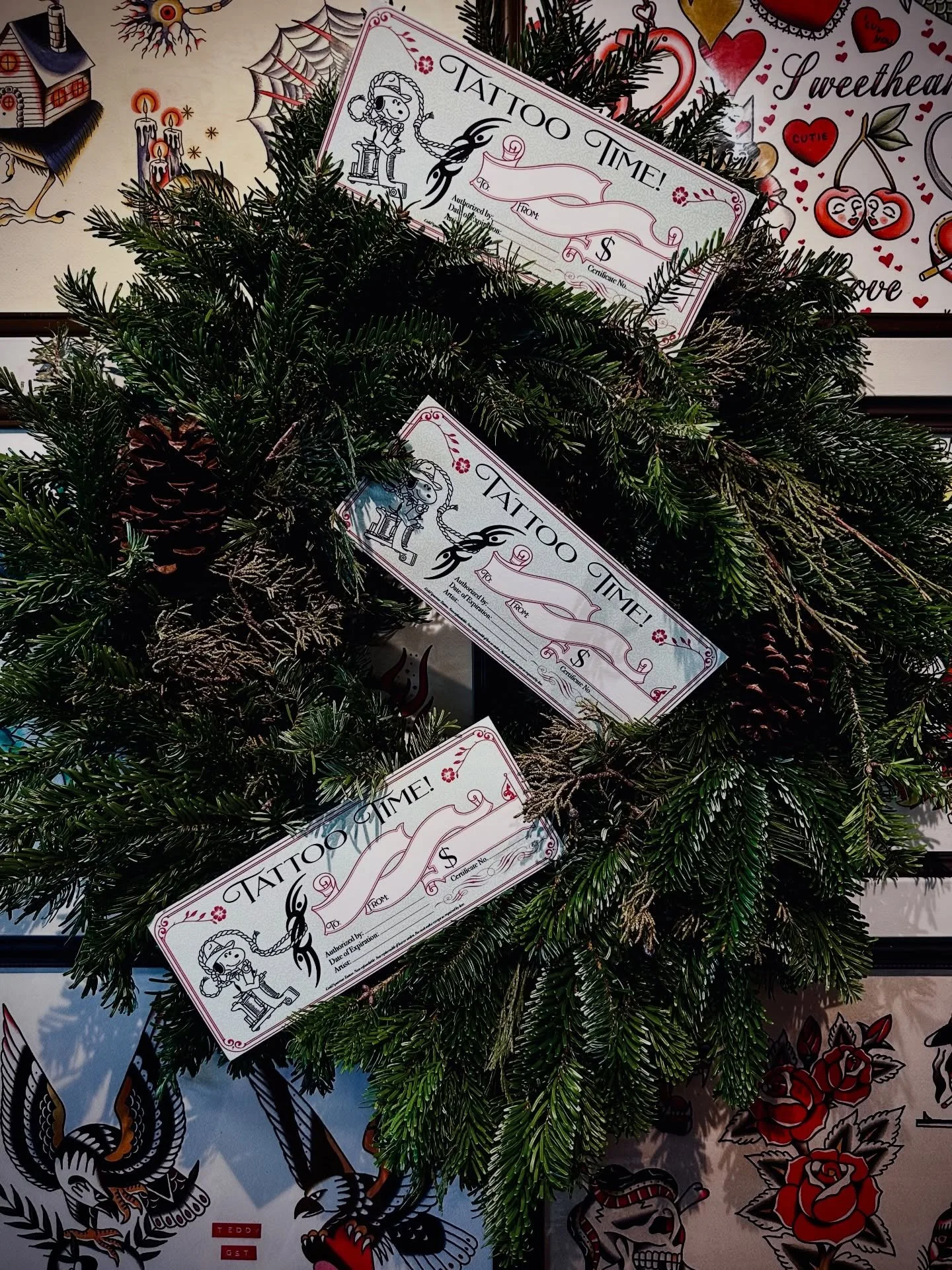 🎄Holiday Announcement 🎁

We have gift certificates available in shop! Come down and snag one for someone in your life or hell just buy one for yourself. Gift certificates can be used for a specific artists or anyone in the shop. 🎅🎄🎁

#portlandta