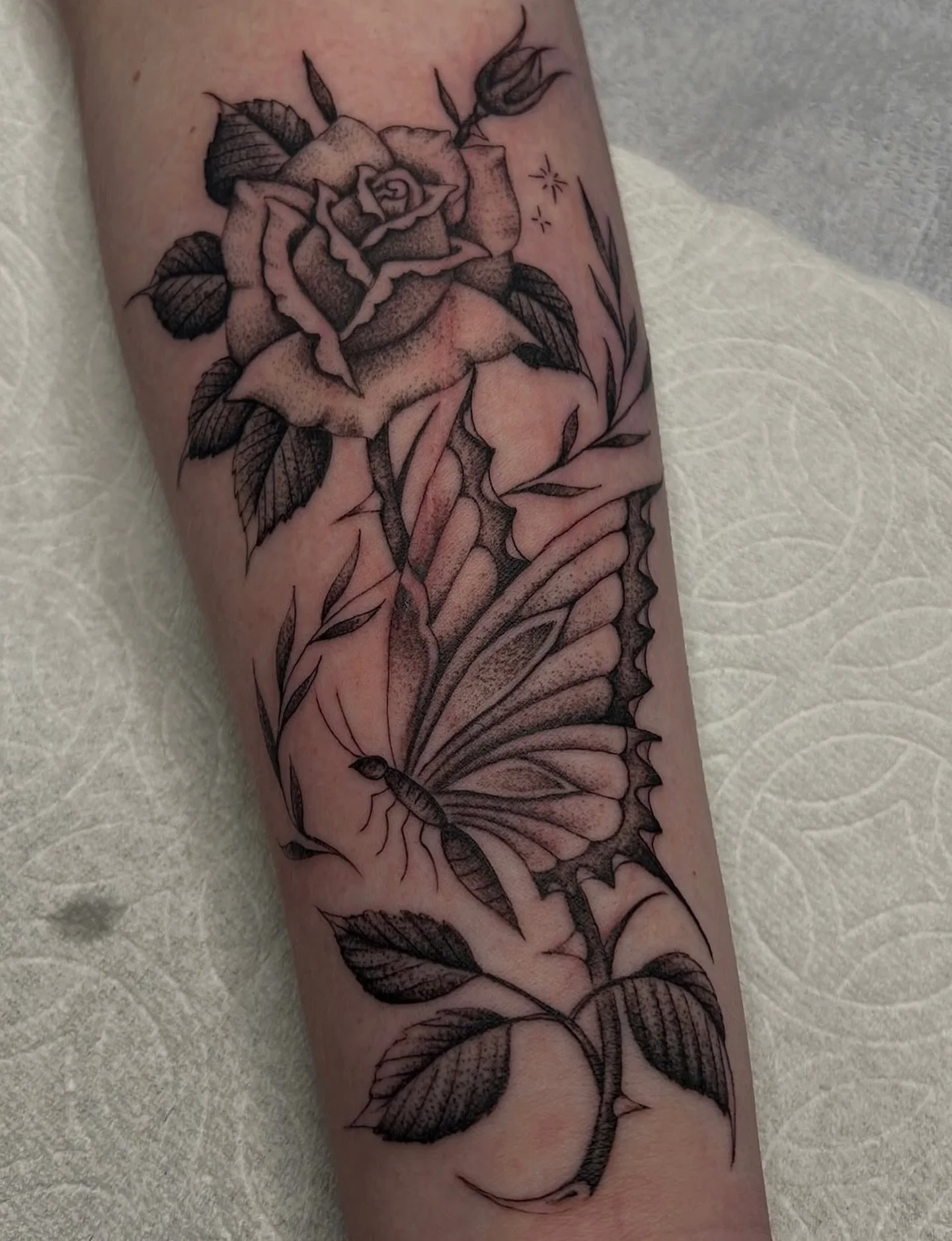 Rose and butterfly made by @gloomlacruz 🌹🦋

To schedule with David head over to his page and send him a DM