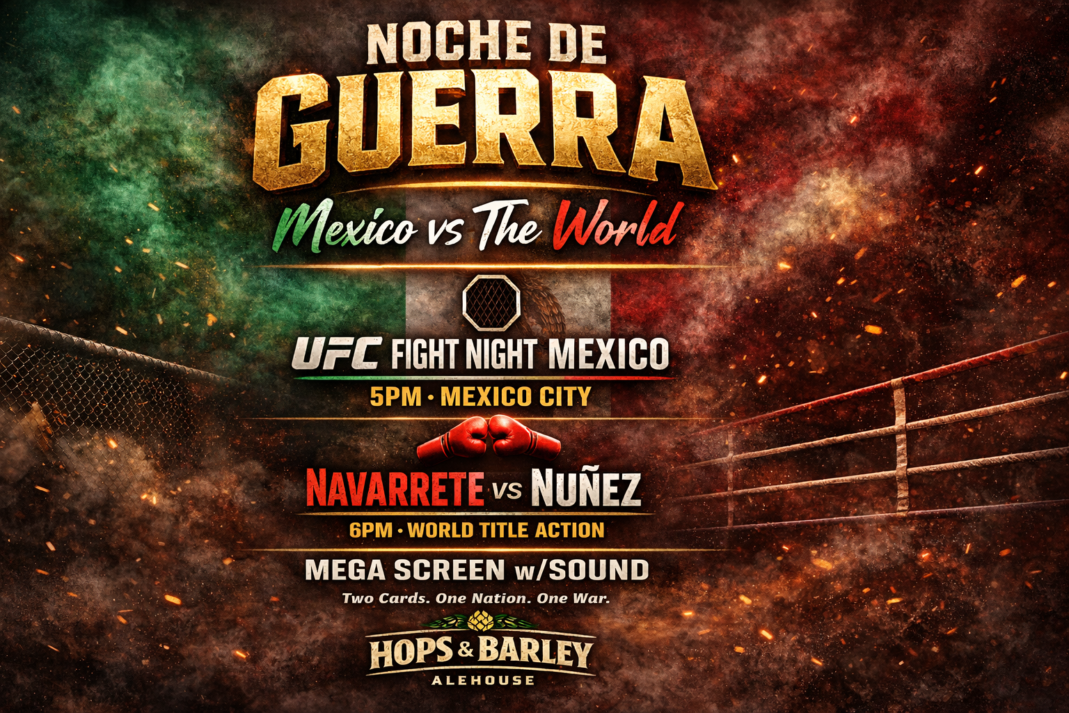 UFC Fight Night Mexico Poster