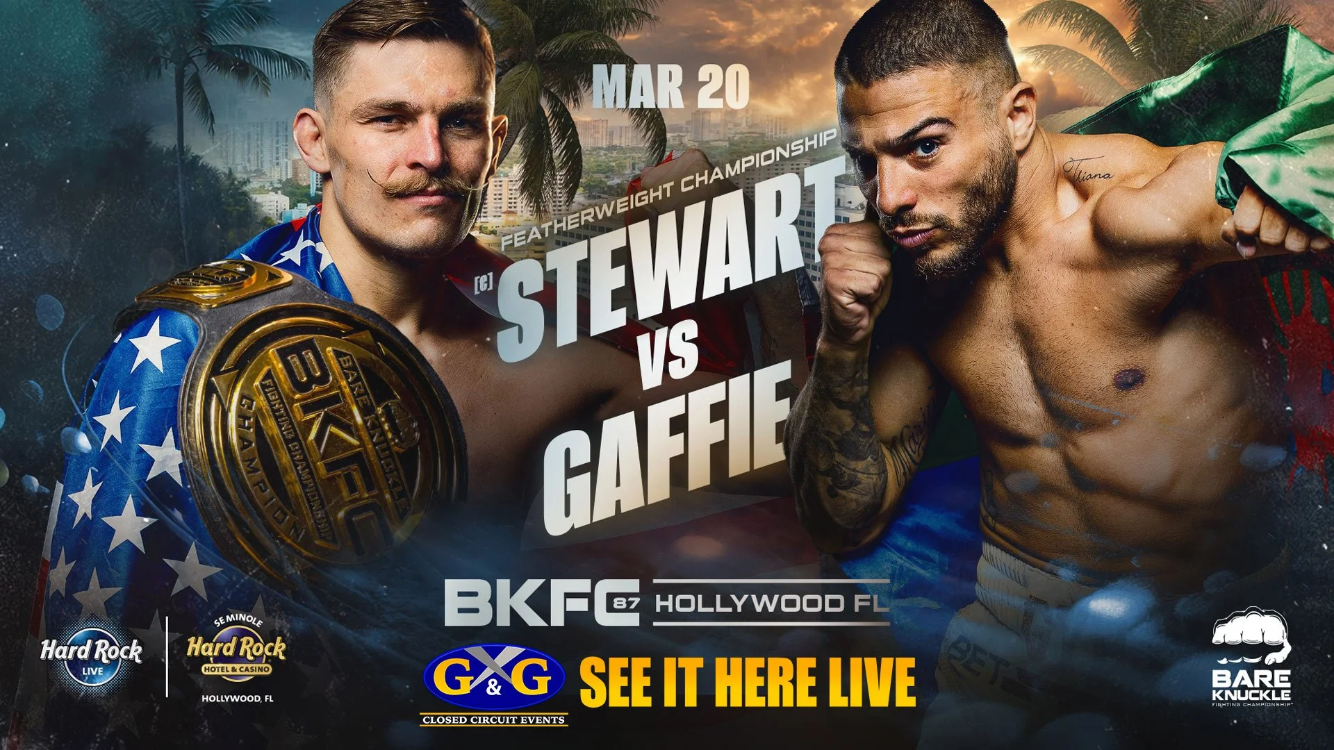 BKFC 87- Stewart vs Gaffie Poster