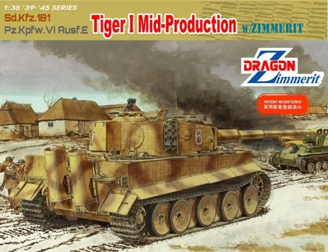 Dragon 6700 1/35 Scale Sd.Kfz 181 Pz.Kpfw.VI Ausf.E Tiger I Mid-Production w/Zimmerit