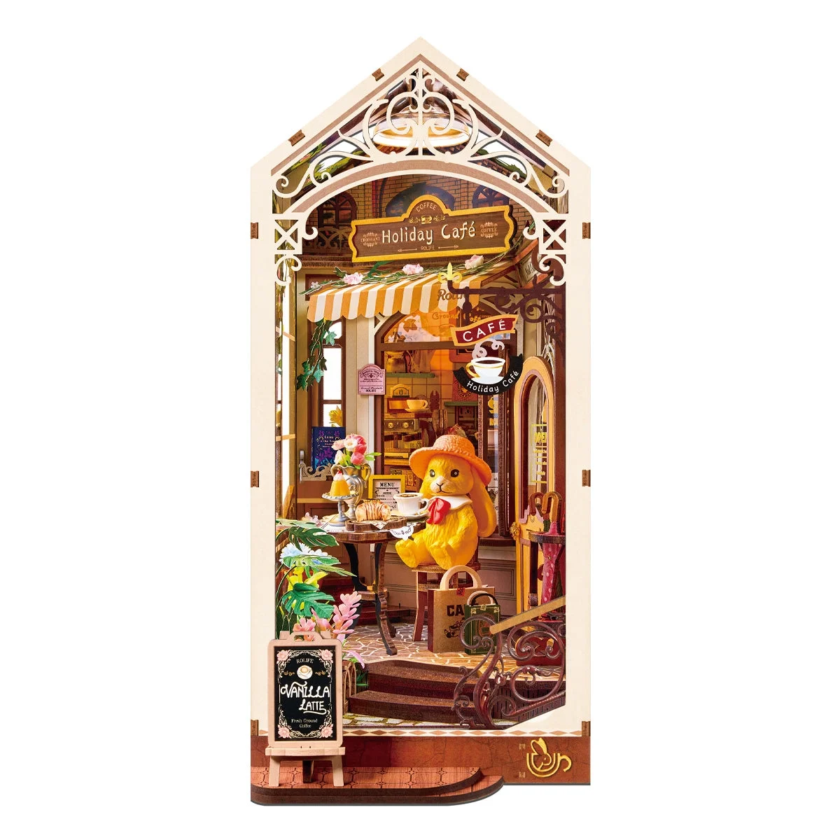 Rolife DIY Book Nook Kit - Holiday Cafe TGB15