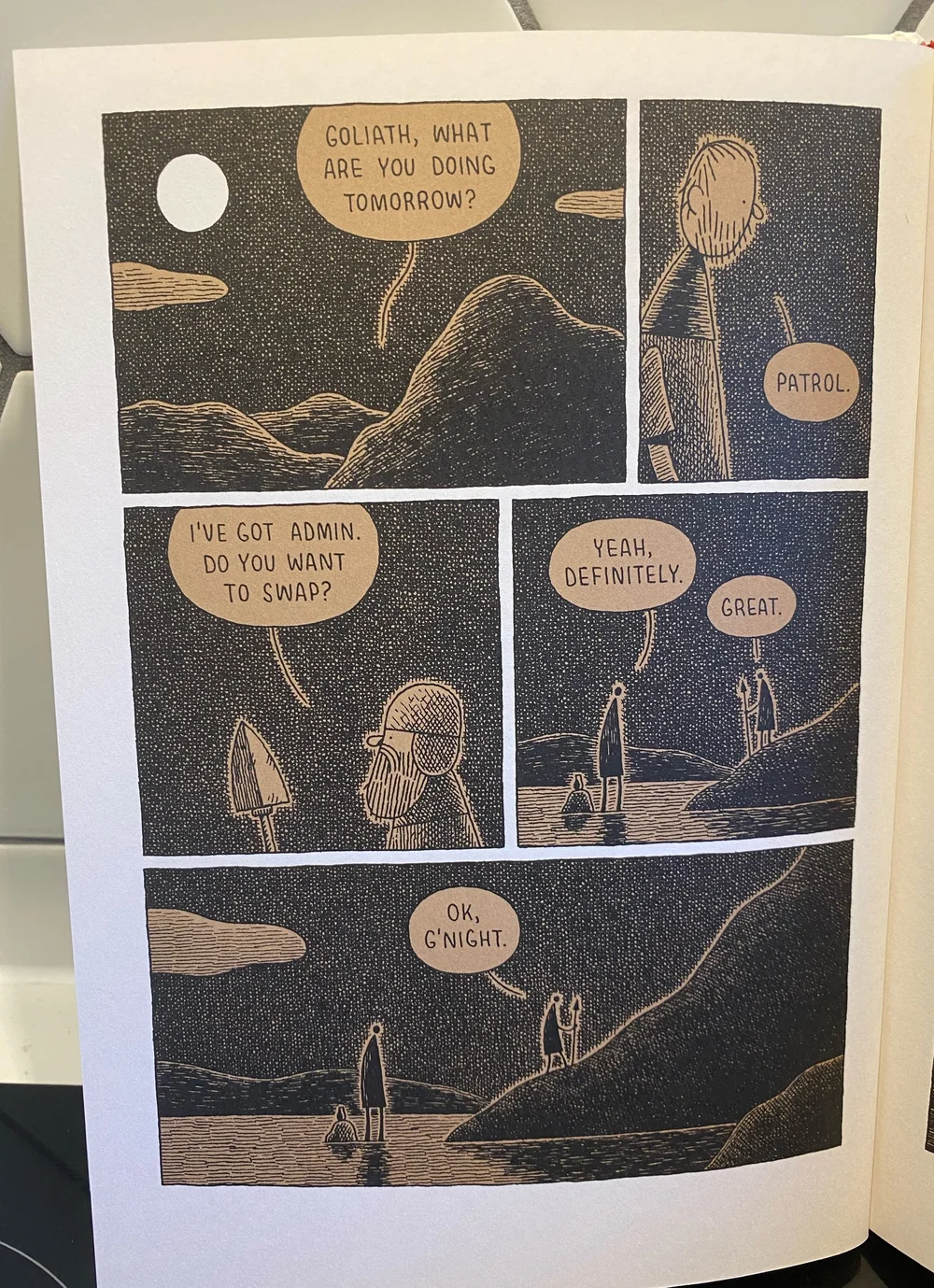 Goliath by Tom Gauld.