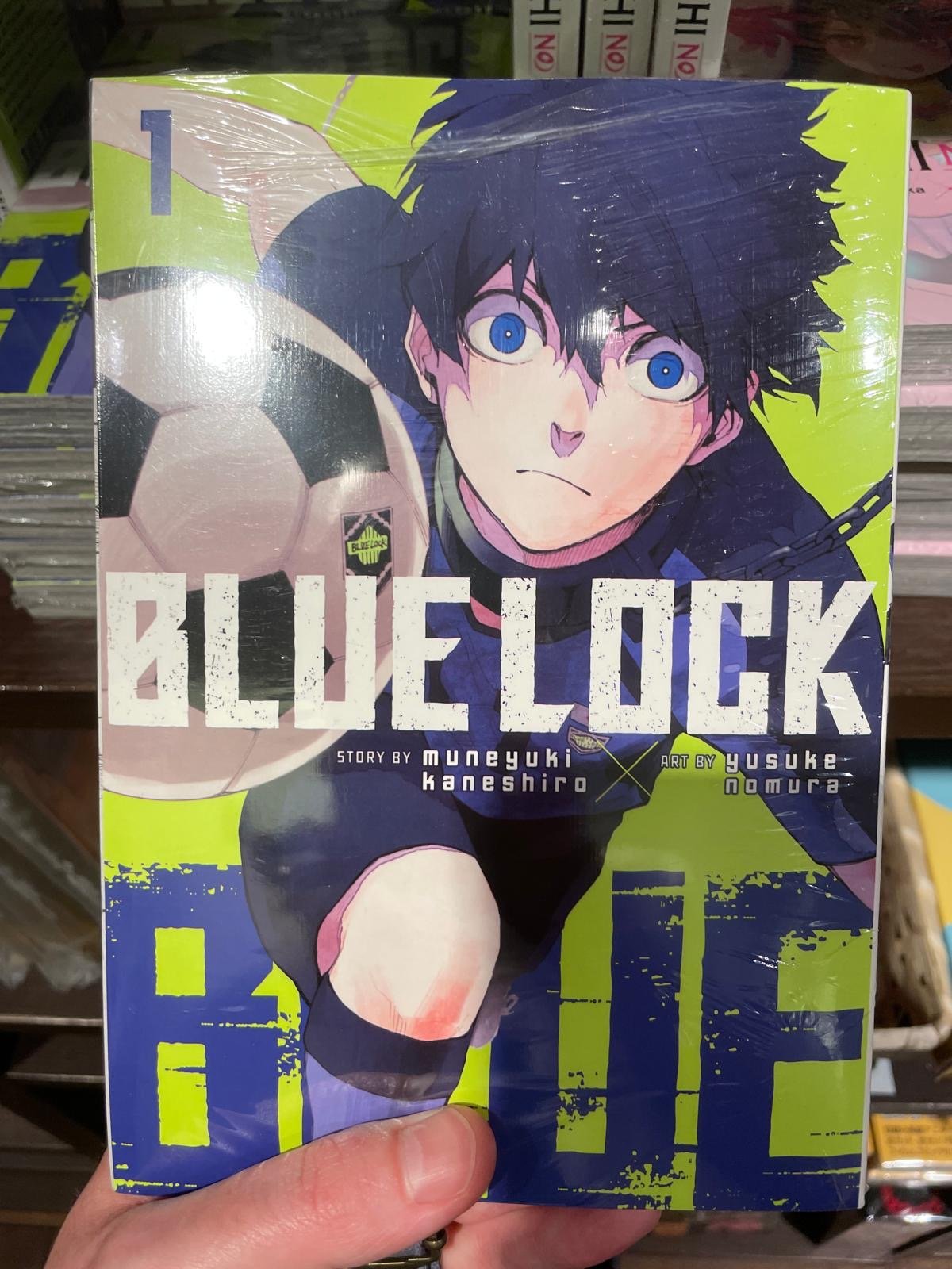 Blue Lock manga front cover.